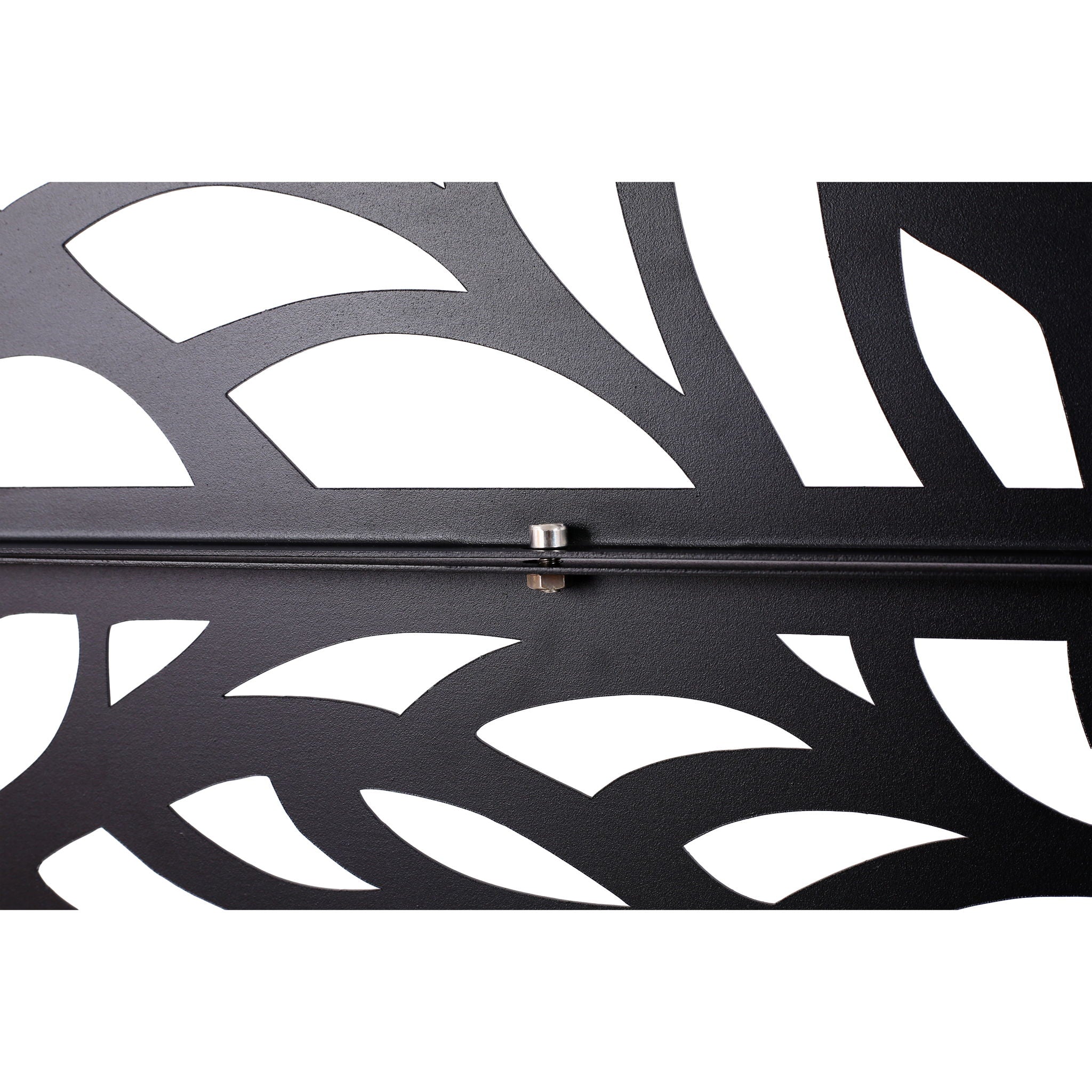 Outdoor & Indoor Privacy Screen Metal Privacy Screen, Freestanding Decorative Privacy Screen For Deck Balcony Patio - Black - Best Buy Furniture