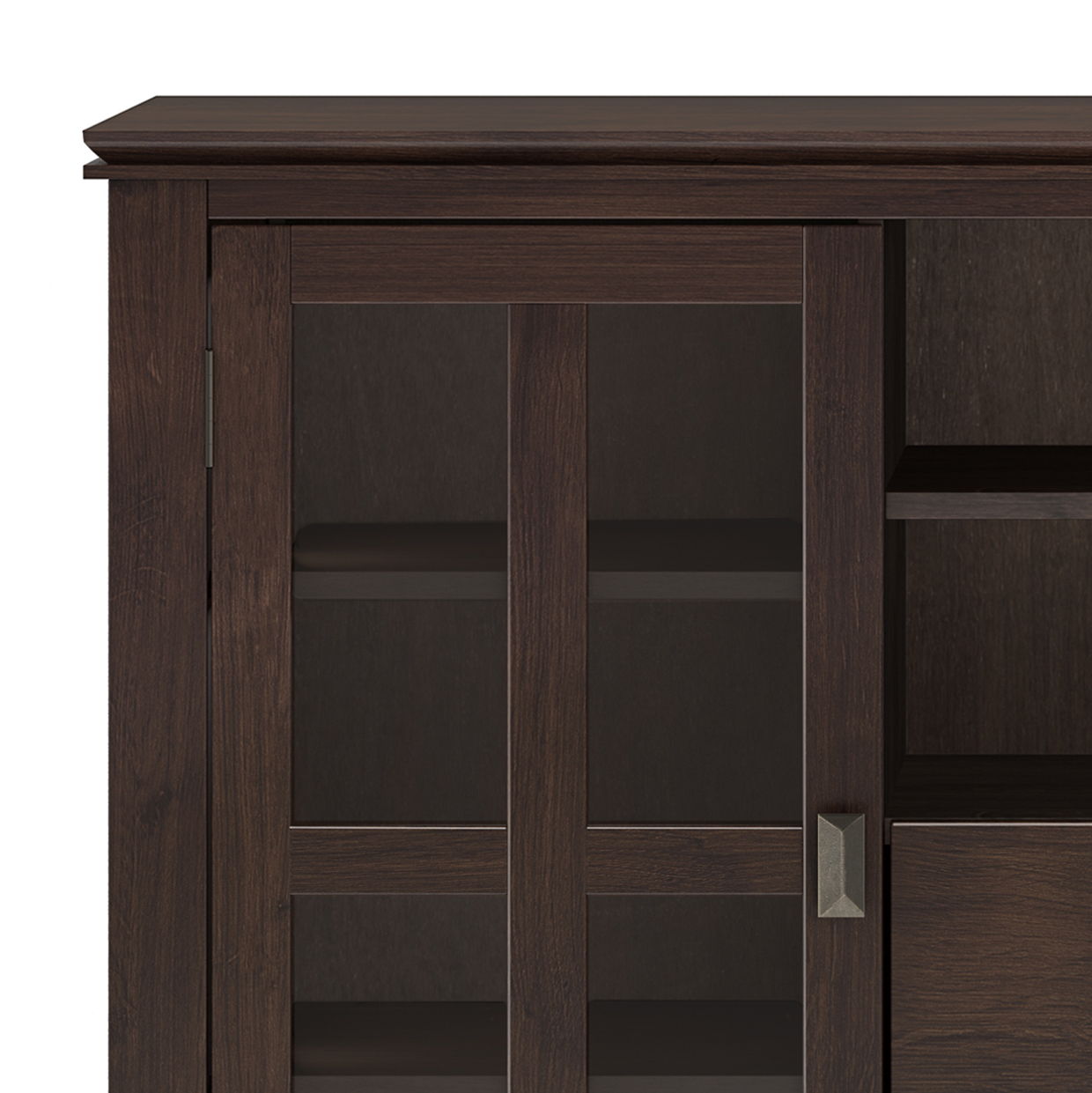 Artisan - Tall TV Media Stand - Dark Chestnut Brown