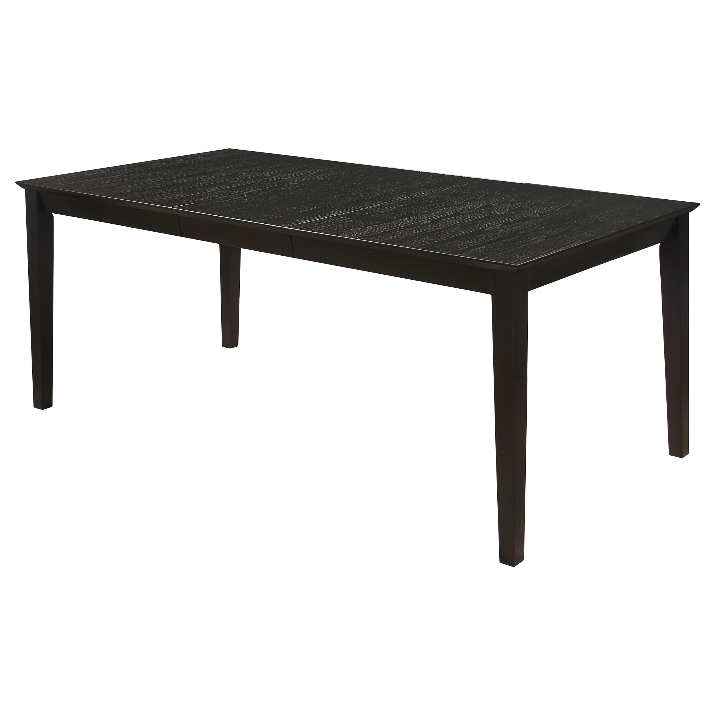 Louise Rectangular 78-inch Extension Leaf Dining Table Black-CoasterEveryday