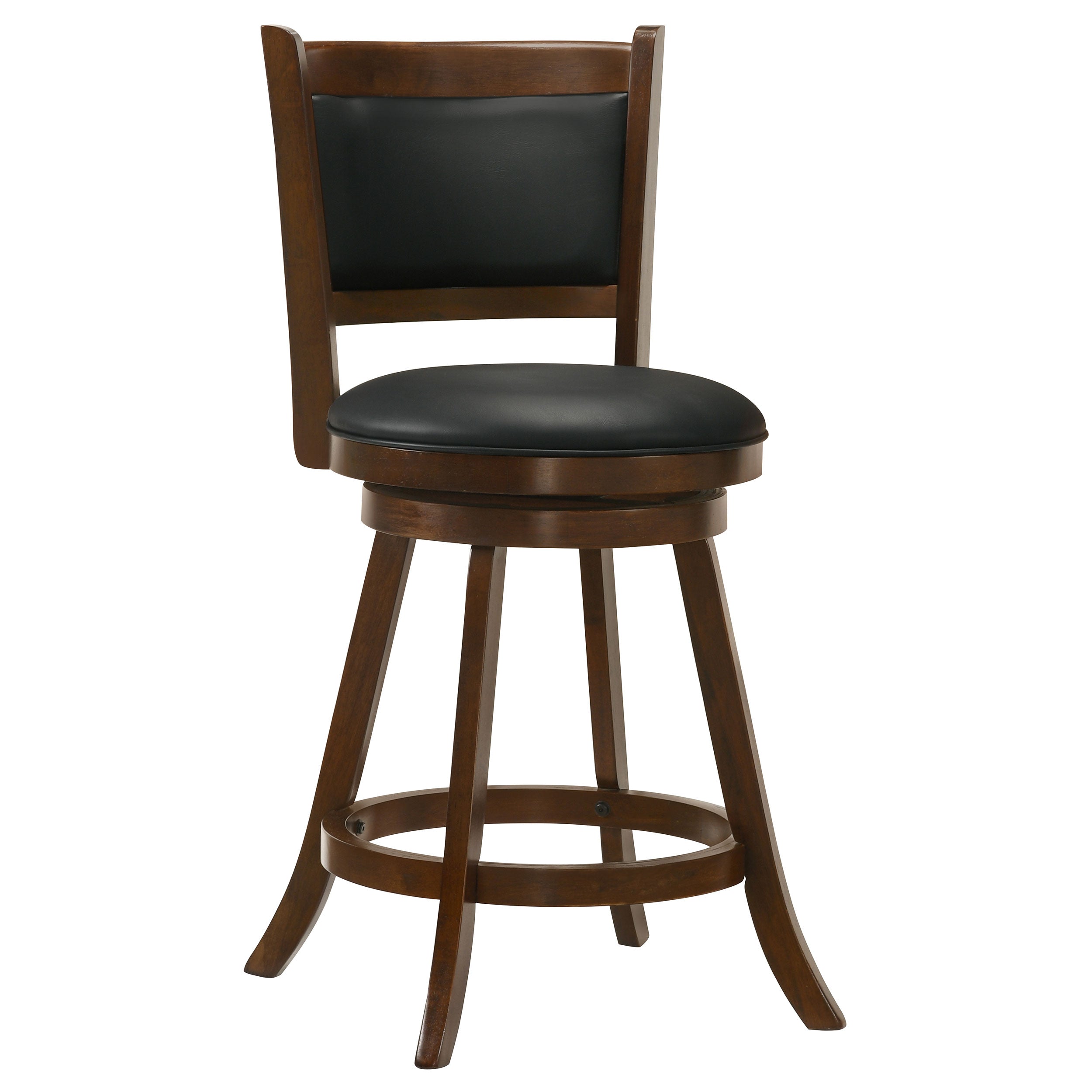Broxton Upholstered Swivel Counter Chair Chestnut (Set of 2)-CoasterEssence