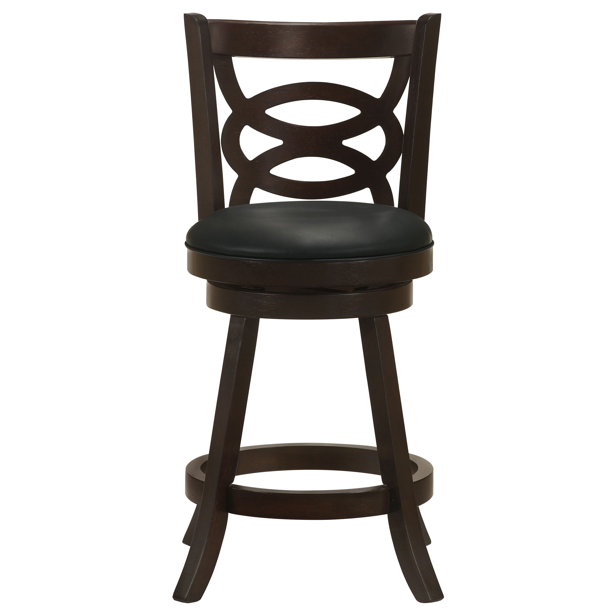 Calecita Wood Swivel Counter Stool Cappuccino (Set of 2)-CoasterEssence