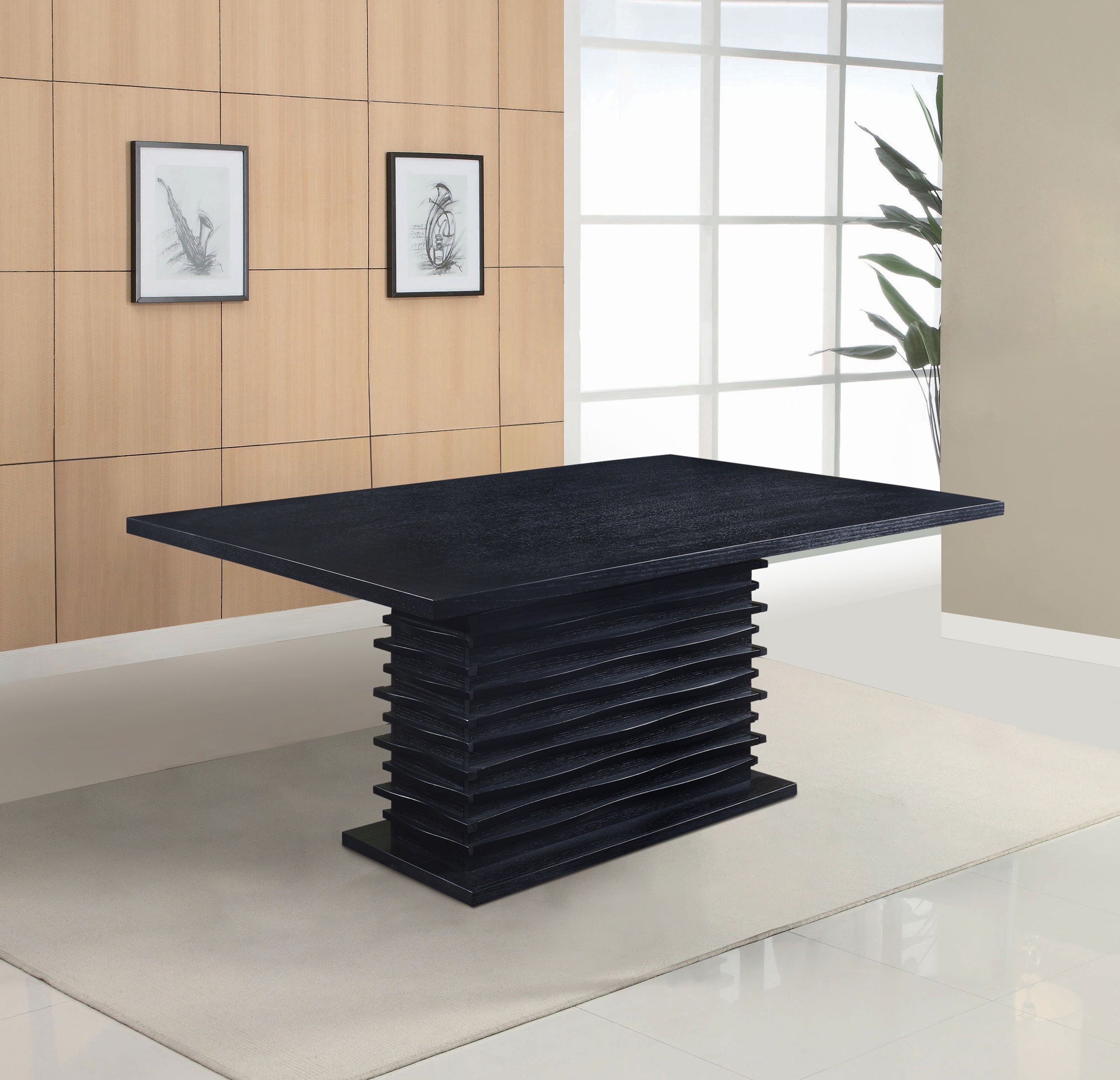 Stanton Rectangular 66-inch Dining Table Black-CoasterEssence