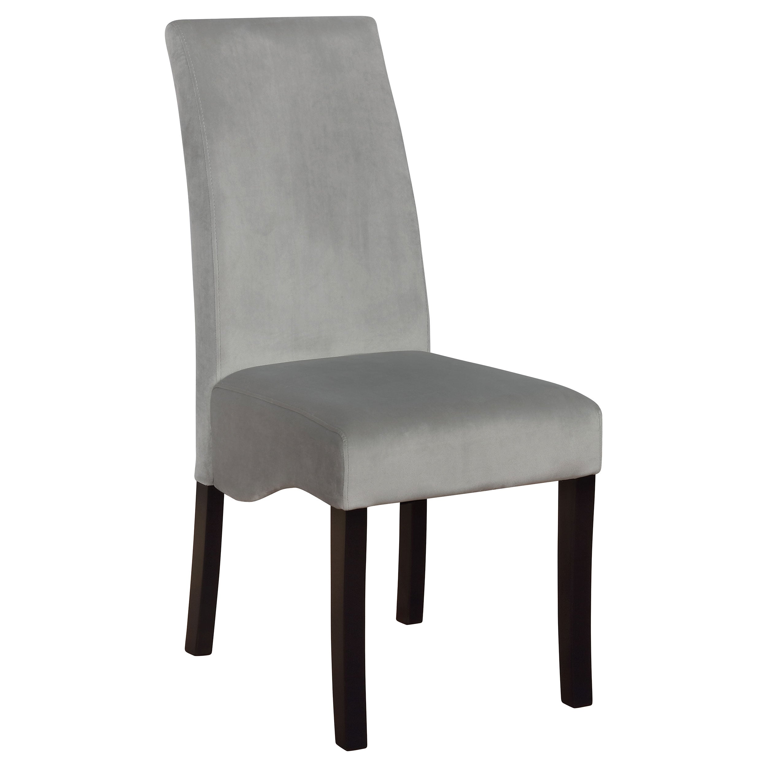 Stanton Velvet Upholstered Dining Side Chair Grey (Set of 2)-CoasterEssence