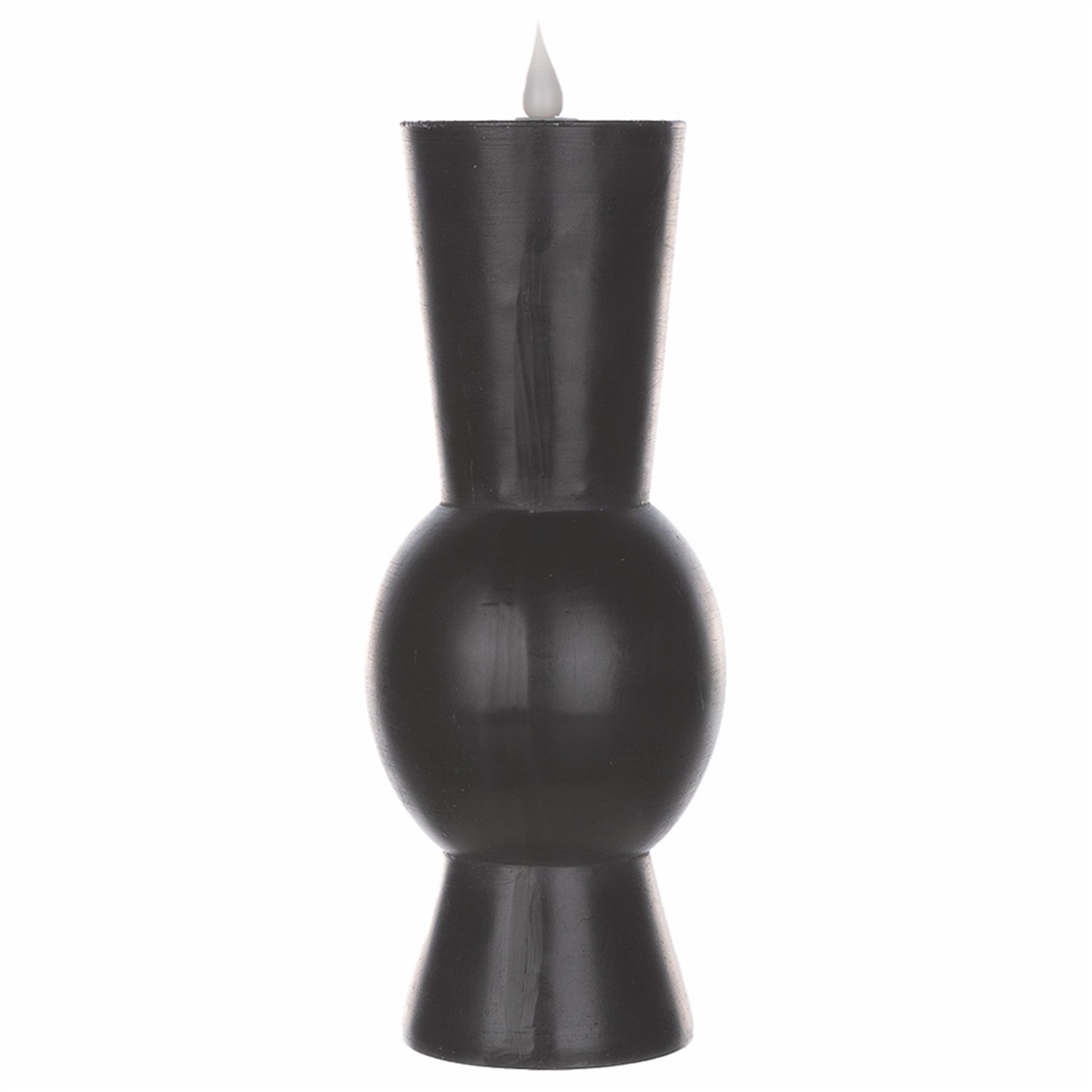 10.25" Black Simplux Designer LED Candle with remote (Set of 2) - Tuesday Morning - Candles