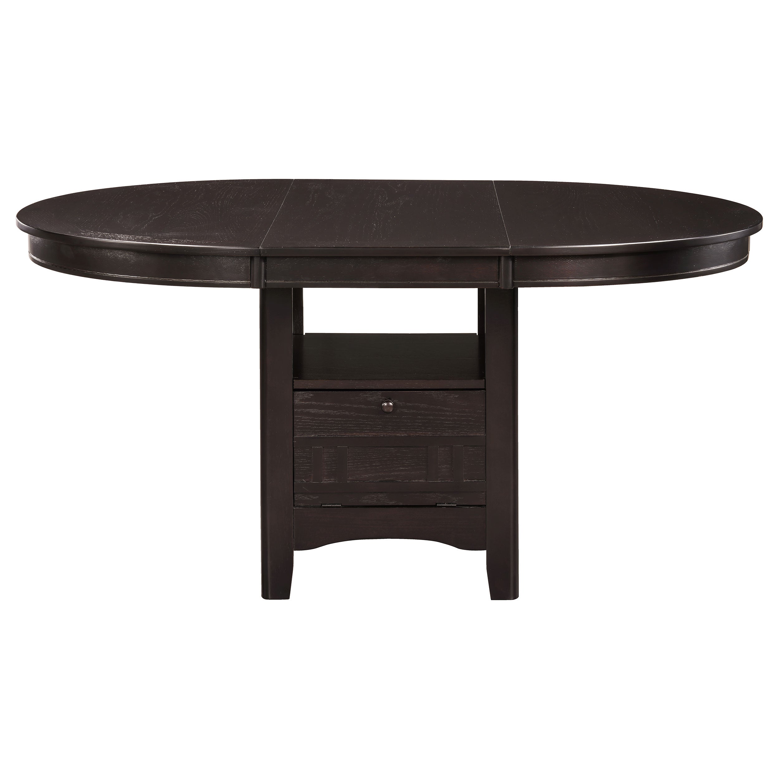 Lavon 5-piece Oval Extension Leaf Dining Set Espresso-CoasterEveryday