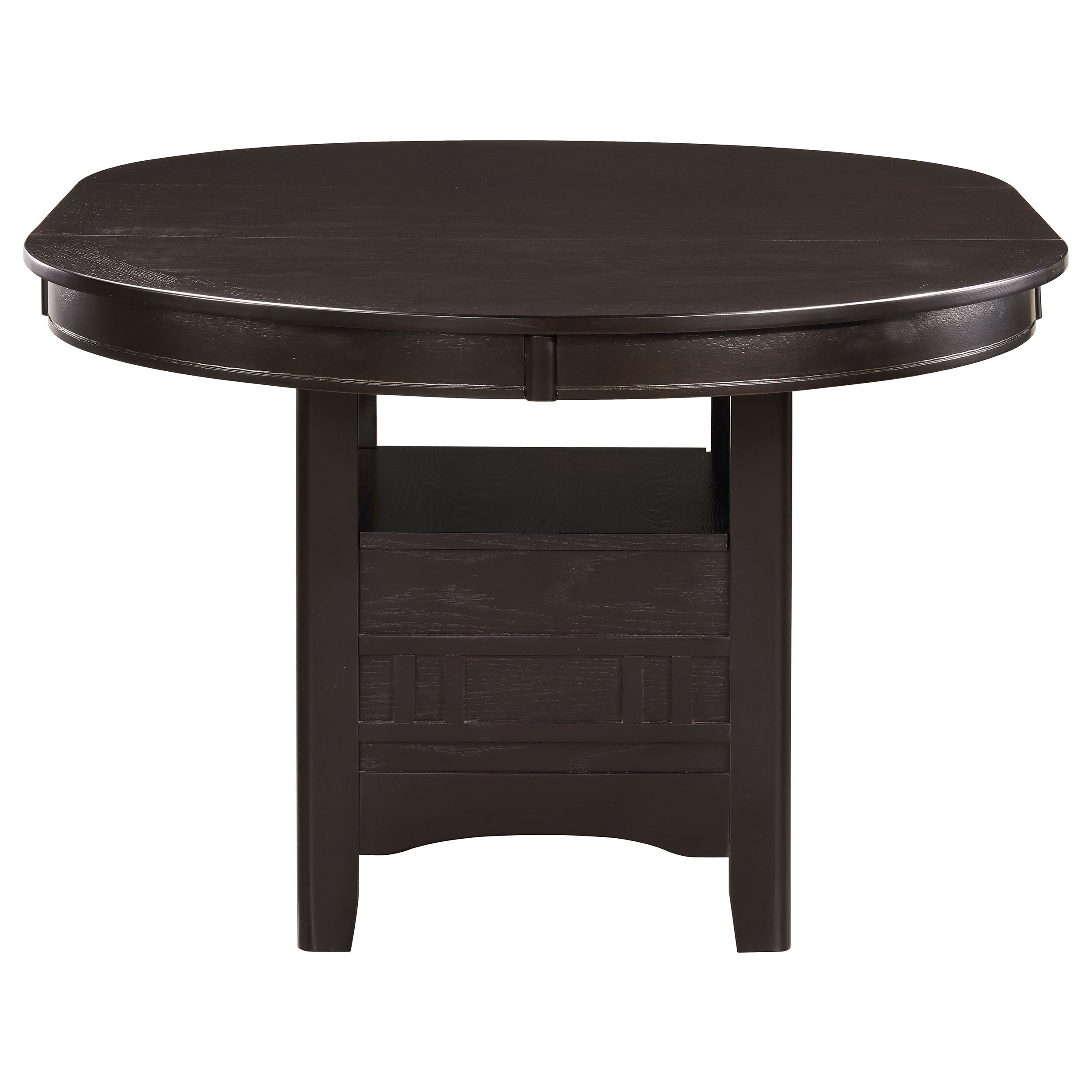 Lavon Oval 60-inch Wood Extension Leaf Dining Table Espresso-CoasterEveryday