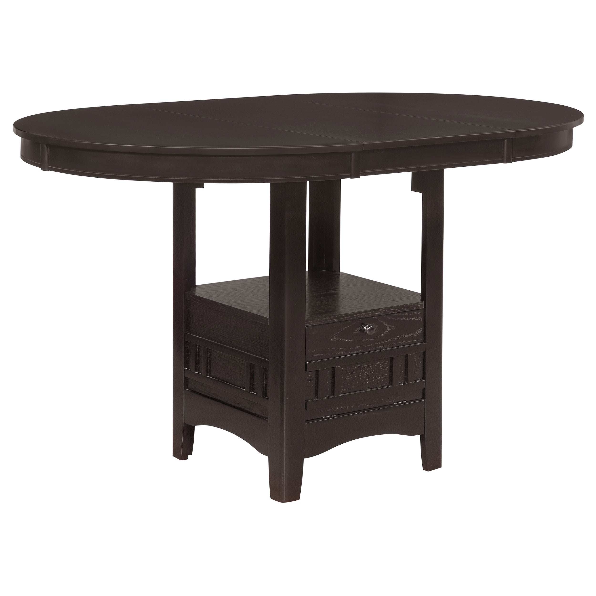 Lavon Oval 60-inch Counter Height Extension Dining Table Espresso-CoasterEveryday