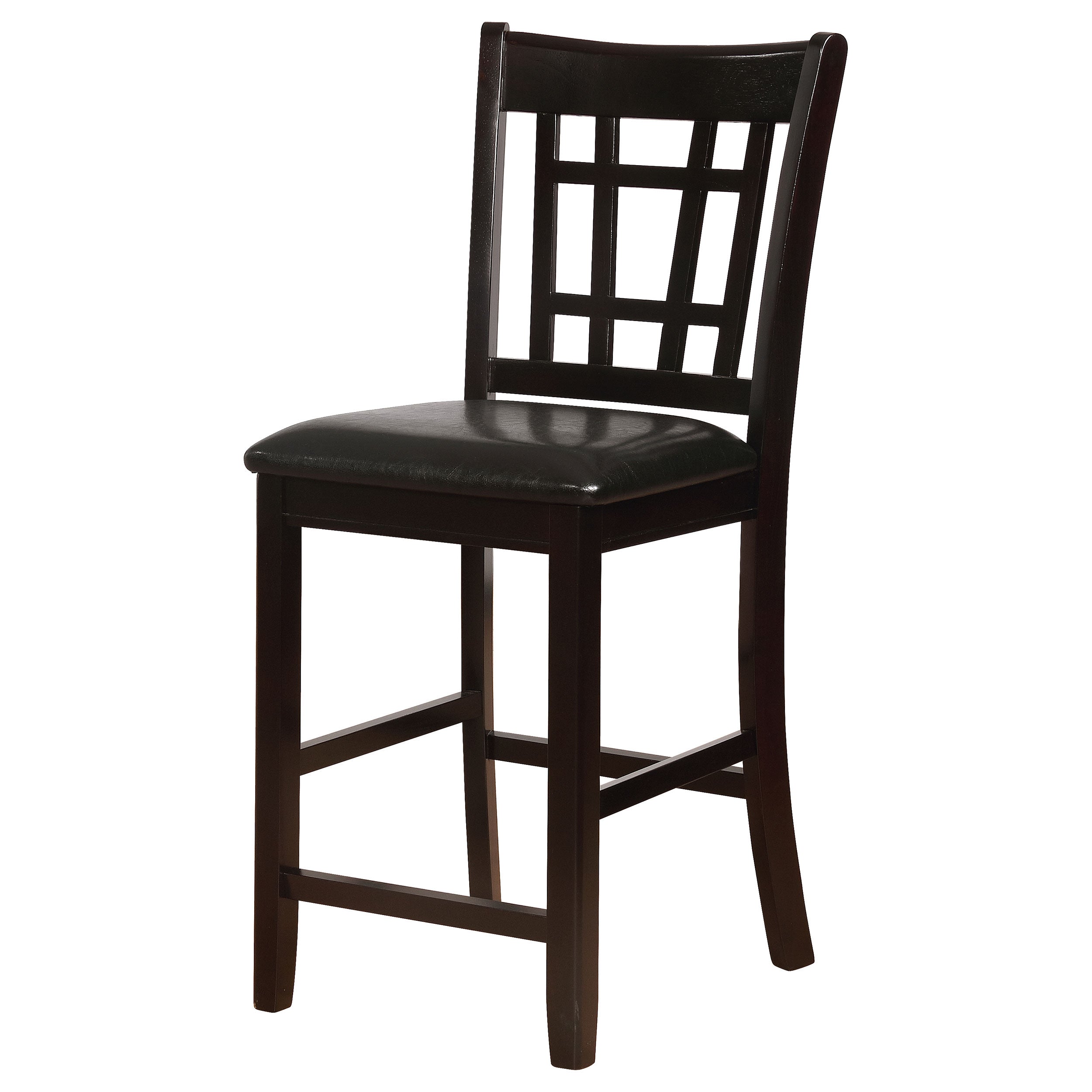 Lavon Wood Counter Height Dining Chair Black and Espresso (Set of 2)-CoasterEveryday