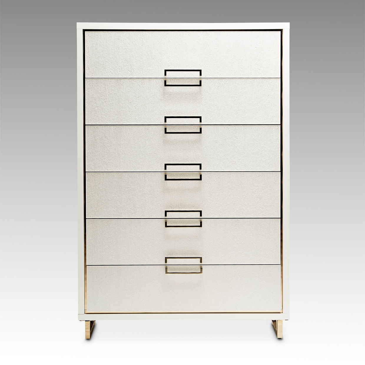 Palm Gate - 6-Drawer Chest - Cloud White - Best Buy Furniture