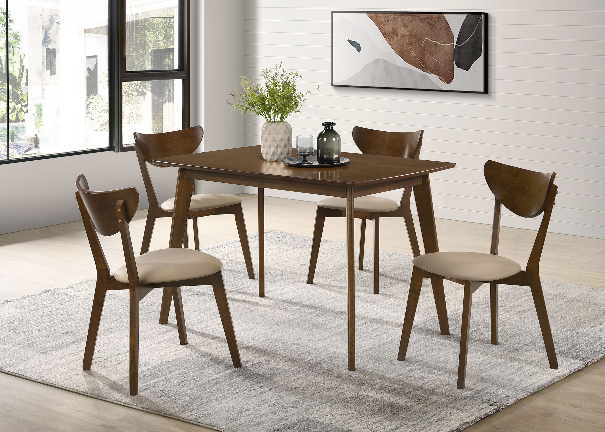 Kersey Wood Dining Side Chair Chestnut (Set of 2)-CoasterEveryday