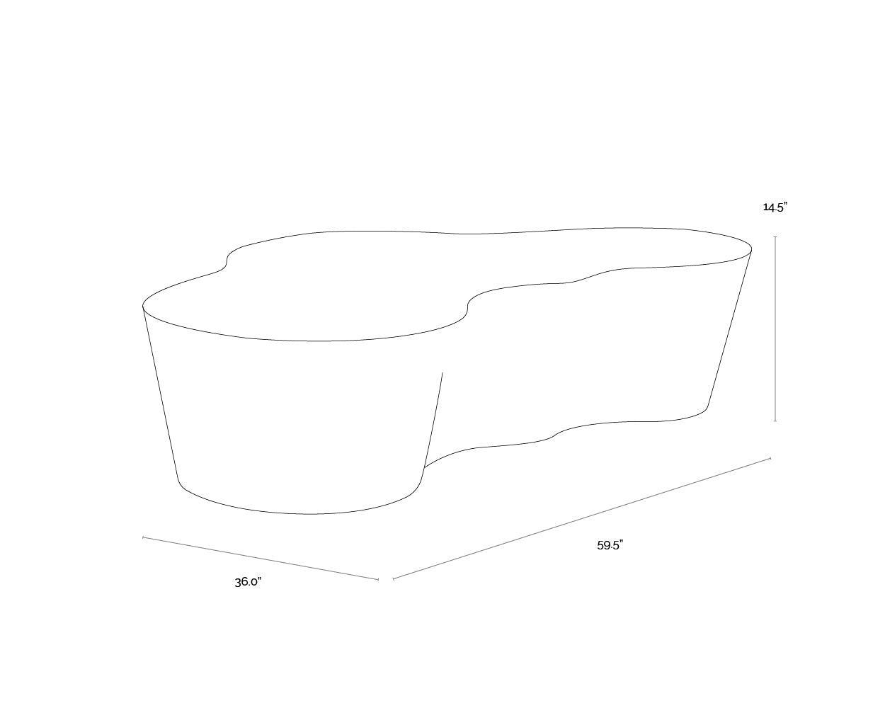 Sunpan Ava Coffee Table
