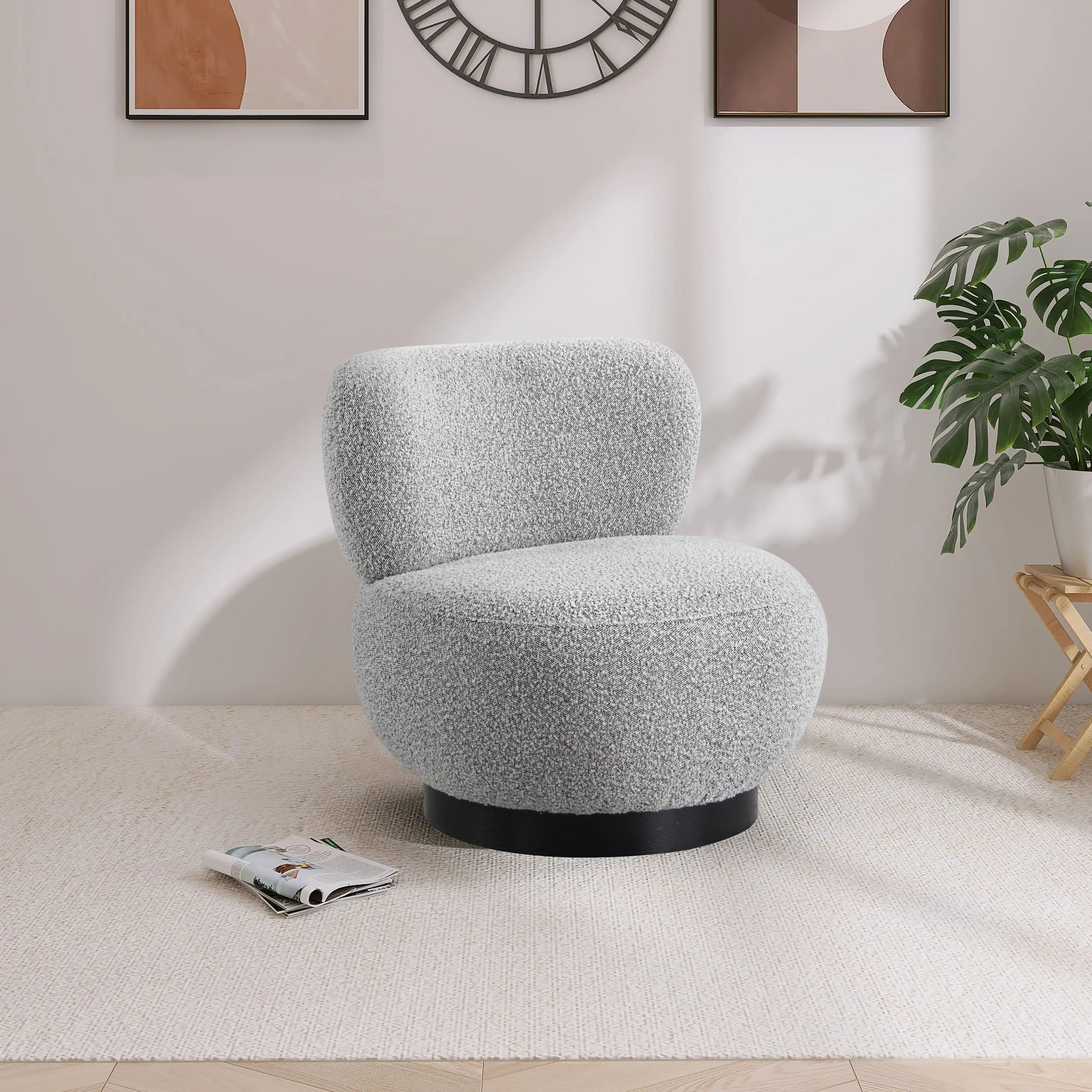 Calais - Accent Chair With Black Base