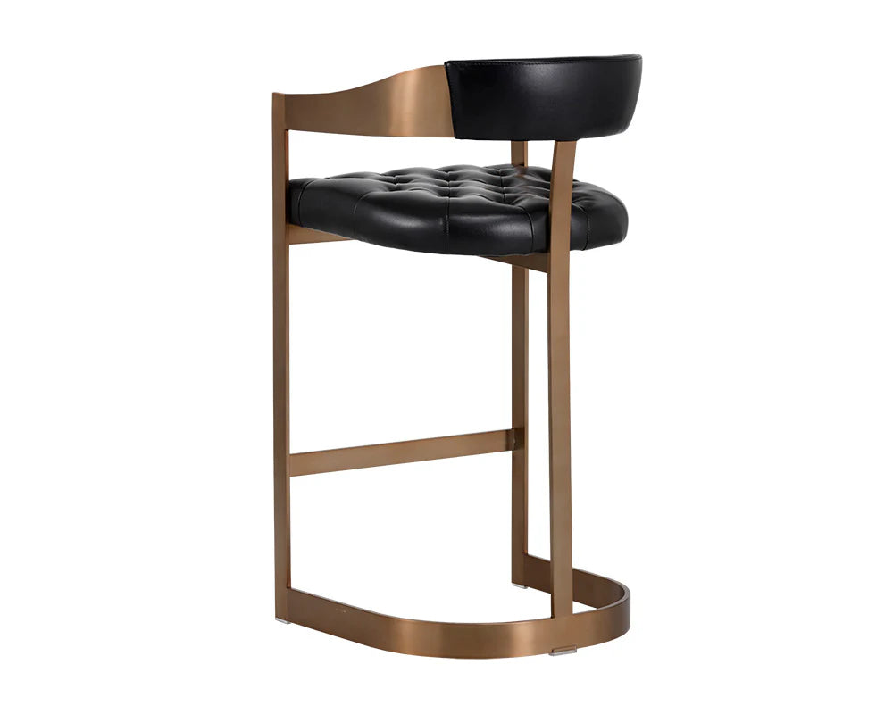 Sunpan Beaumont Barstool - Antique Brass