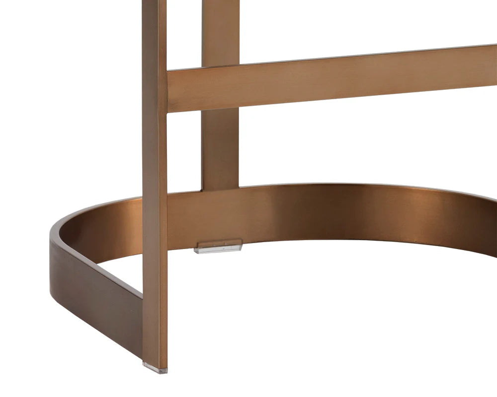 Sunpan Beaumont Barstool - Antique Brass