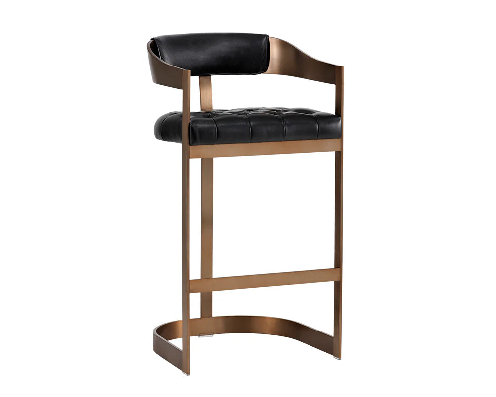 Sunpan Beaumont Barstool - Antique Brass