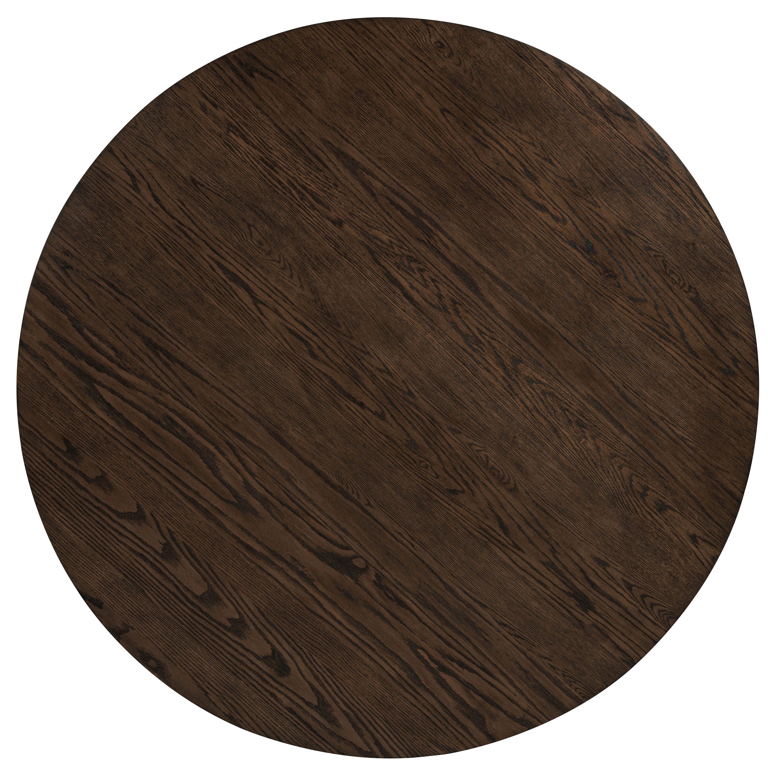 Ridgewell Round Pedestal Dining Table Dark Oak-