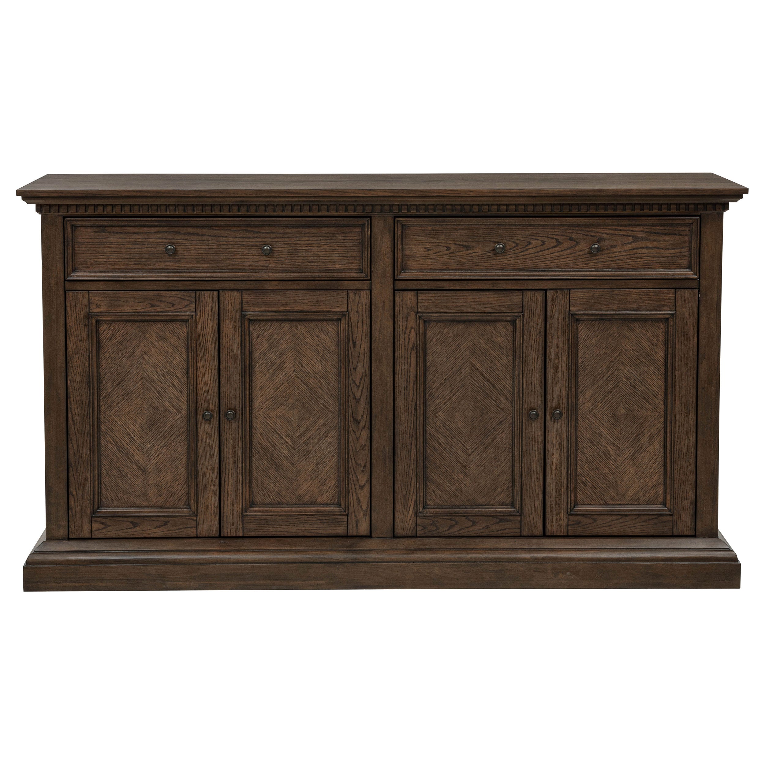 Ridgewell 2-drawer 4-door Dining Server Dark Oak-