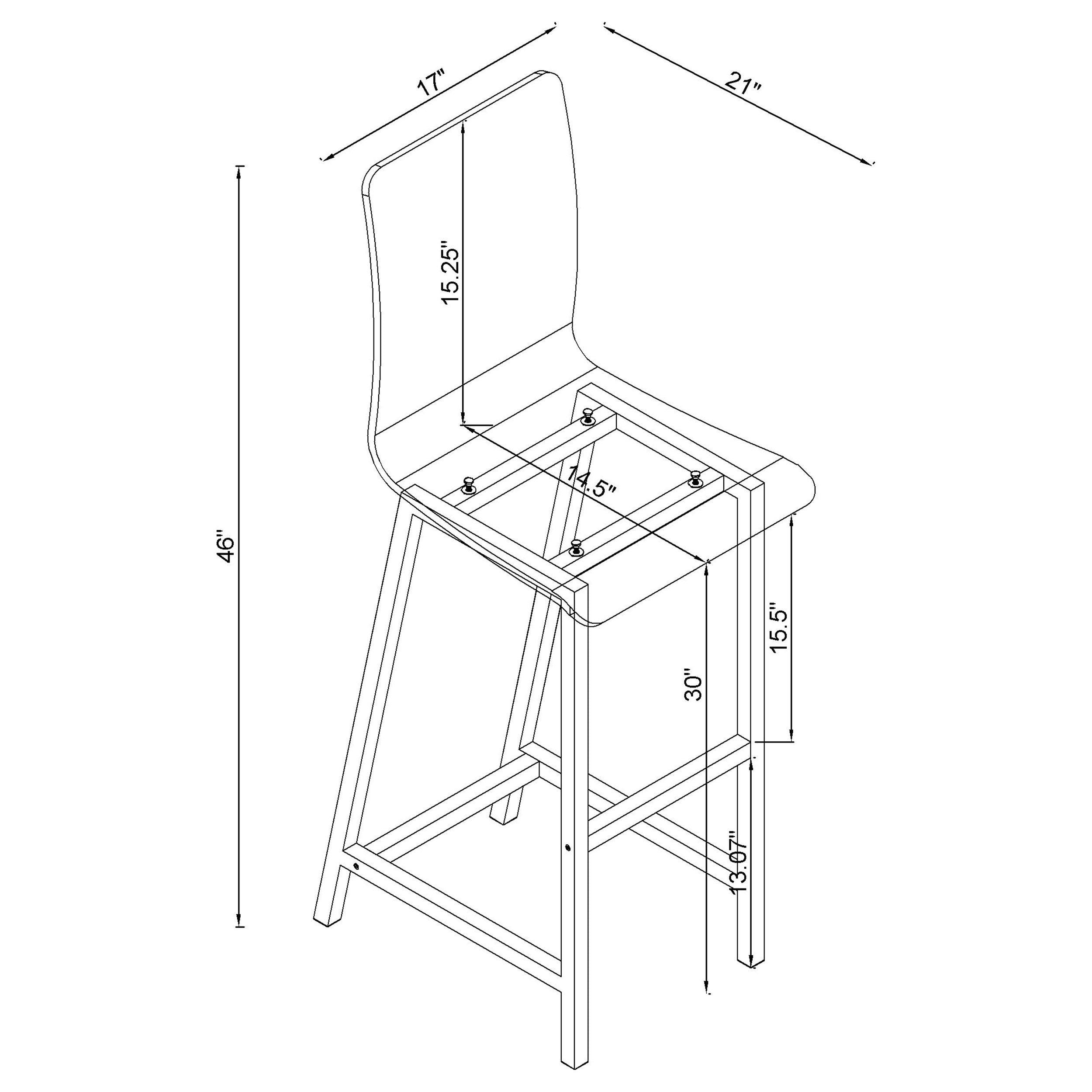 Tolbert 5-piece Bar Set with Acrylic Chairs Clear and Chrome-