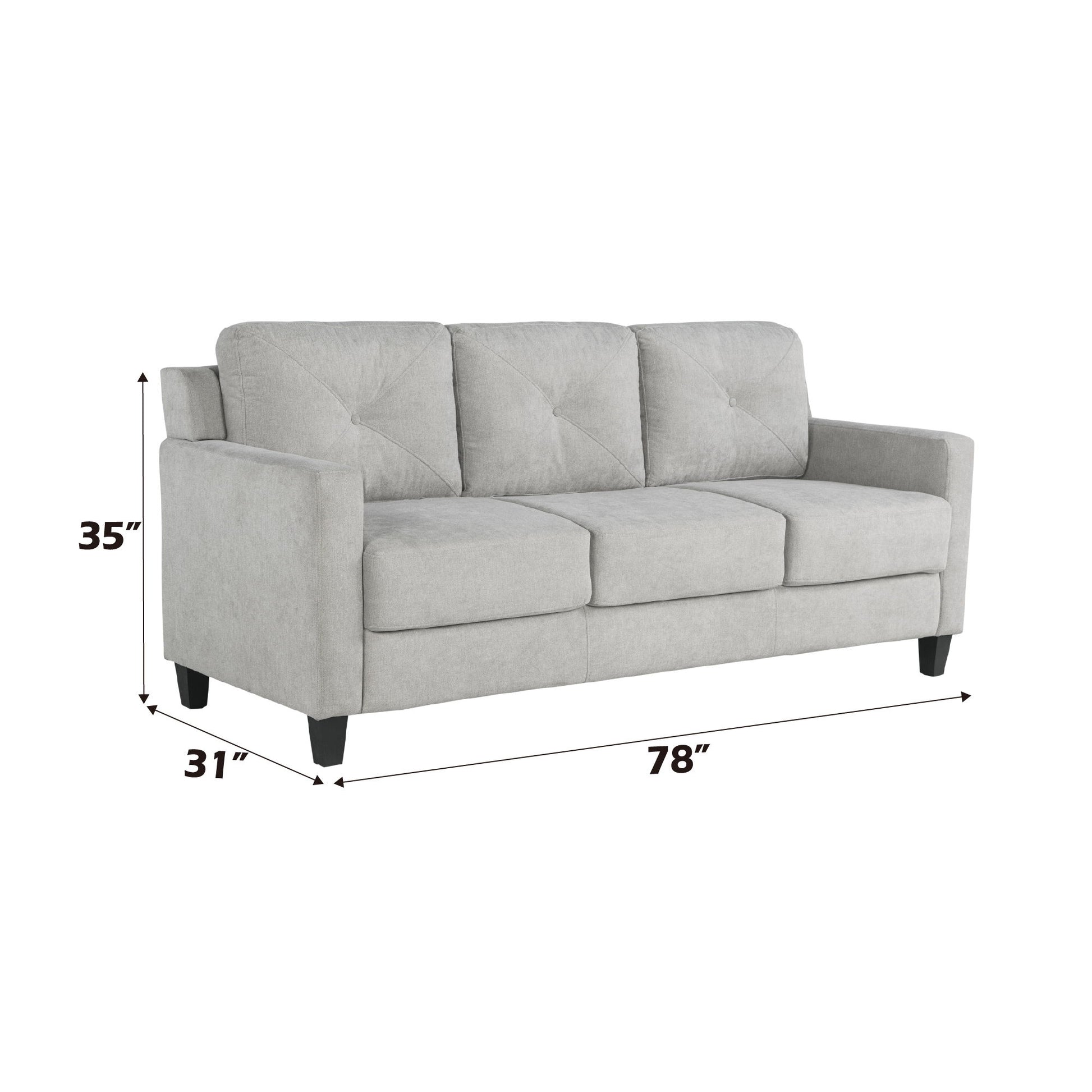 Horatio - Chenille 3 Seater Sofa - Best Buy Furniture