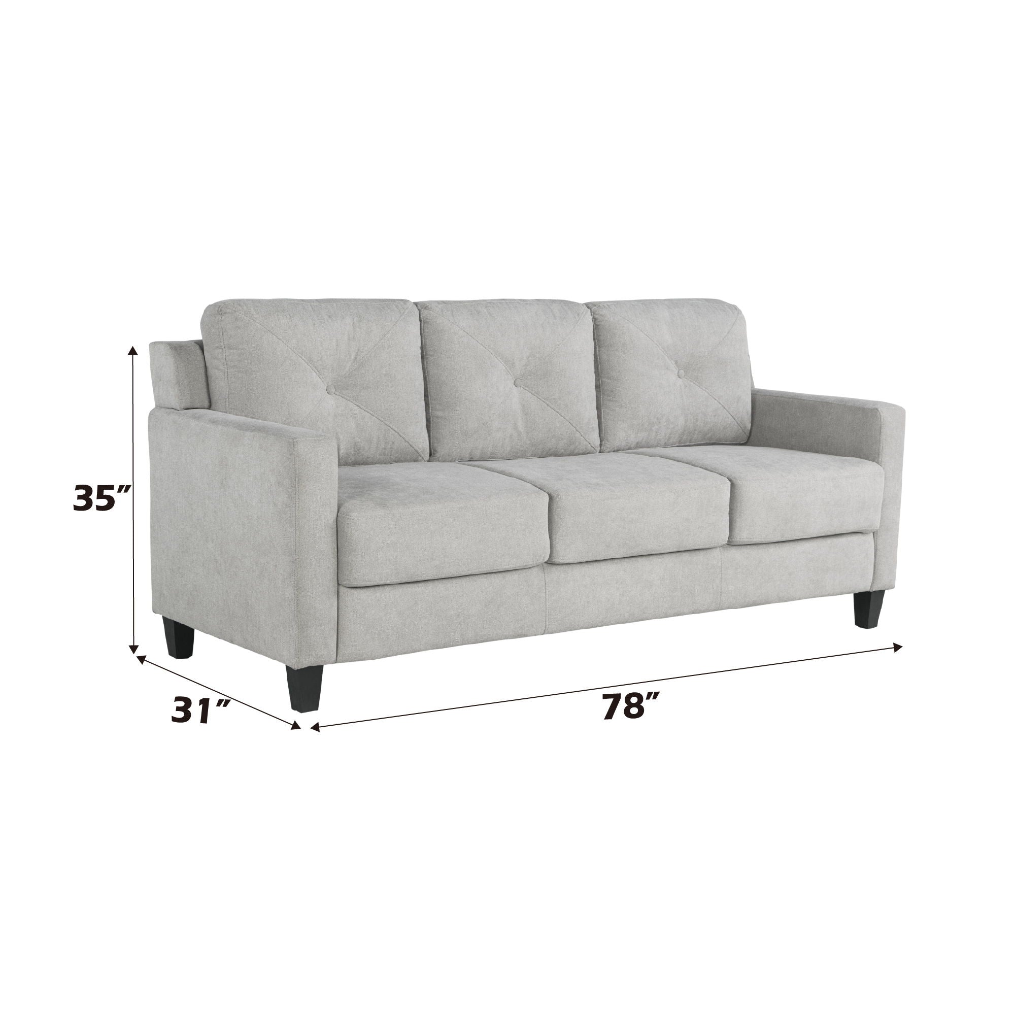 Horatio - Chenille 3 Seater Sofa - Best Buy Furniture