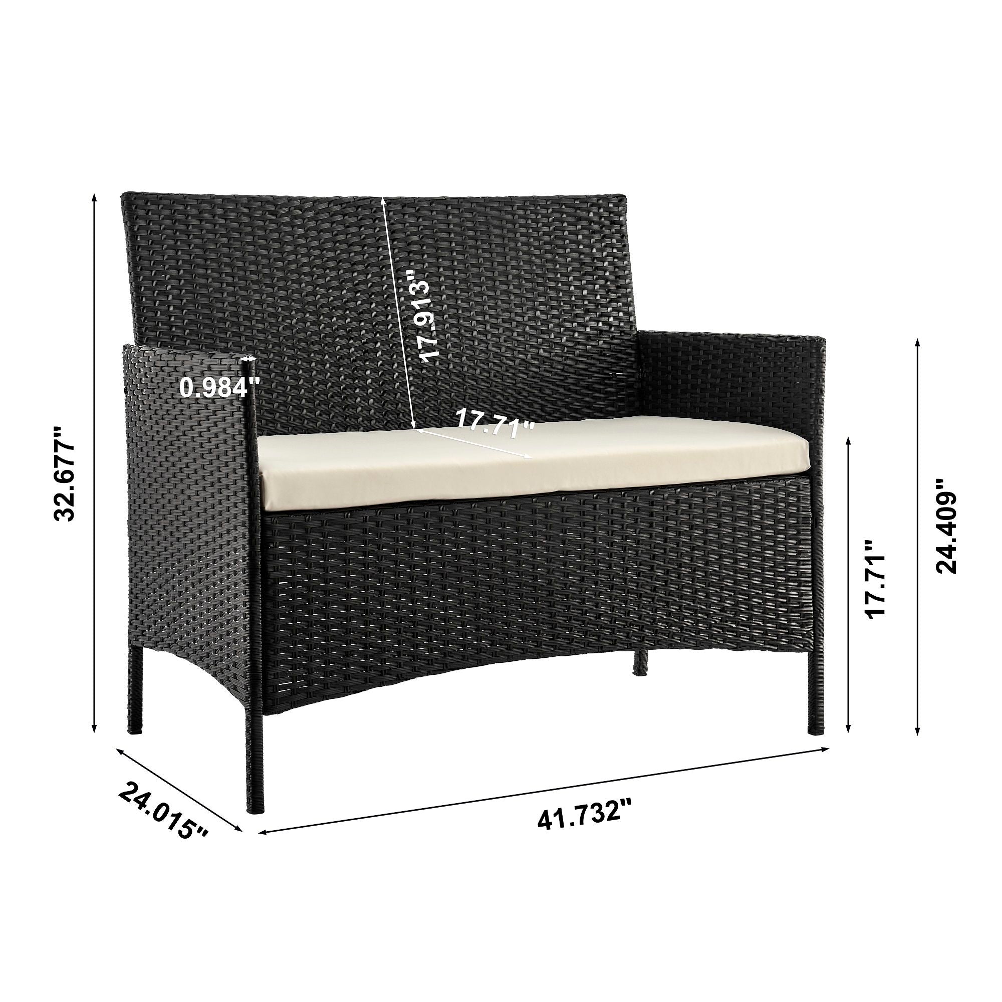 Imperia - 4 Piece Outdoor Conversation Set