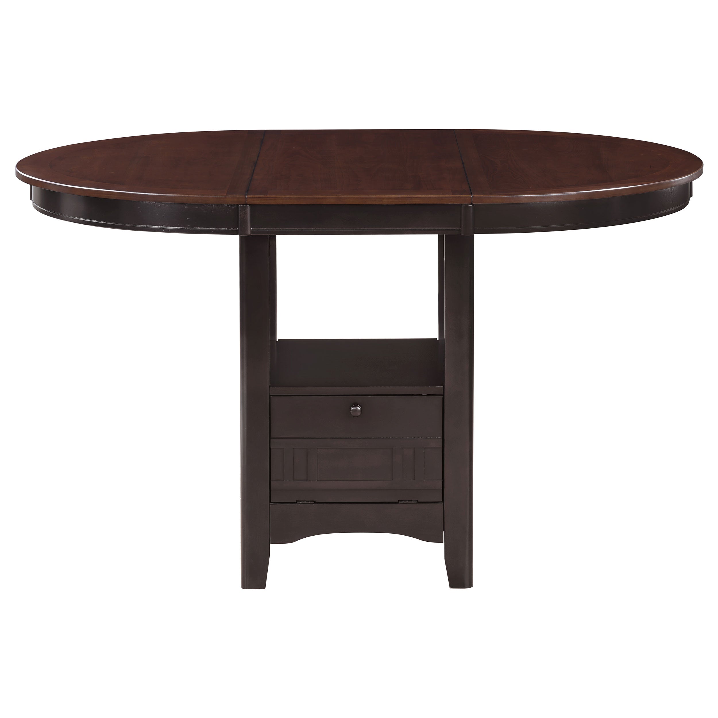 Lavon Oval 60-inch Counter Height Extension Dining Table Chestnut-CoasterEveryday
