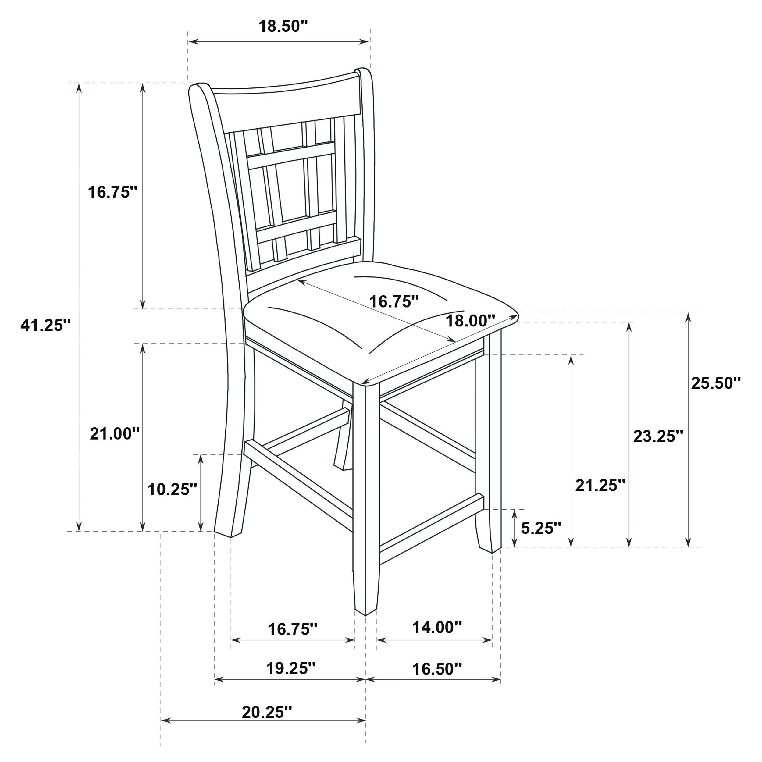 Lavon Wood Counter Height Dining Chair Tan and Espresso (Set of 2)-CoasterEveryday