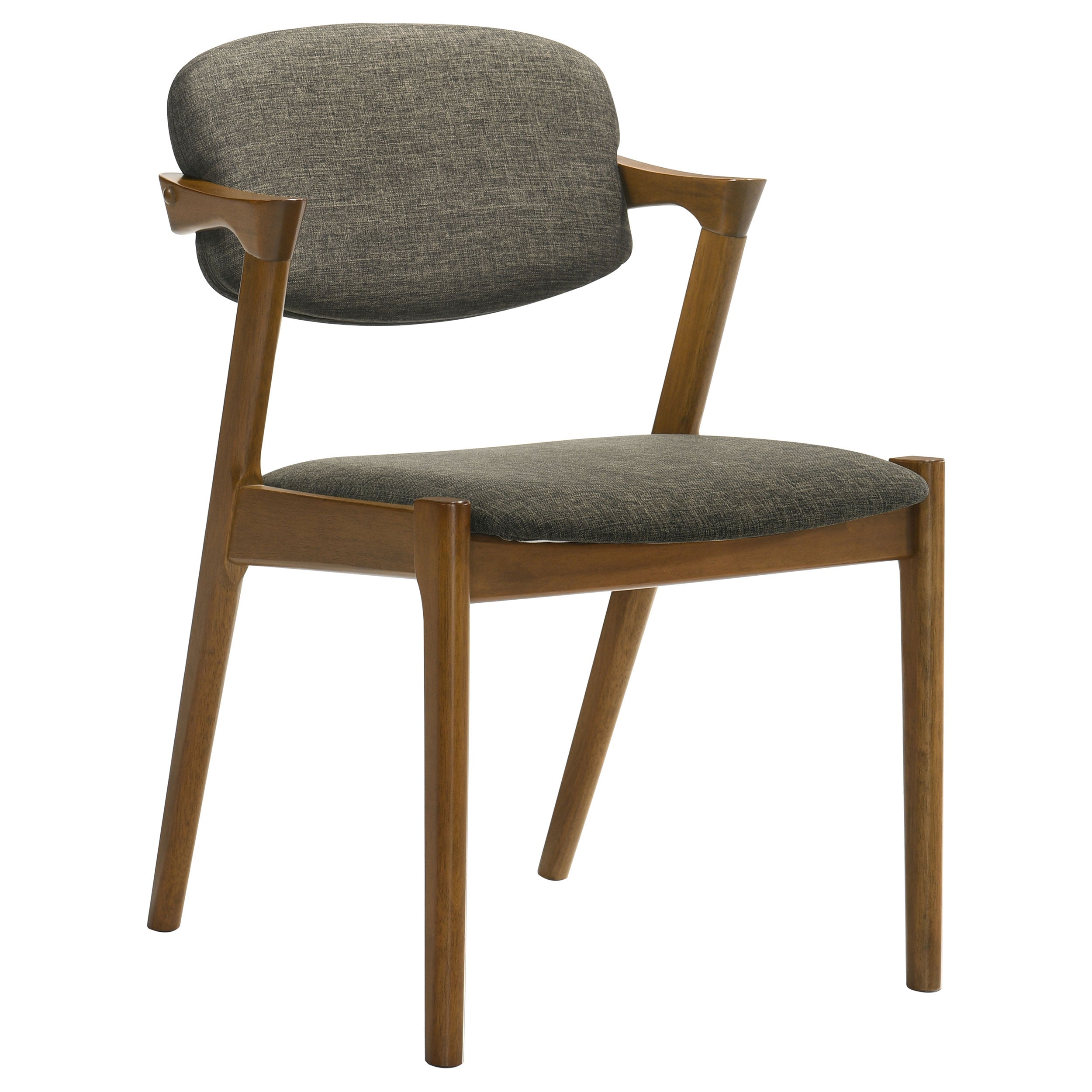 Malone Padded Wood Dining Arm Chair Dark Walnut (Set of 2)-CoasterEssence