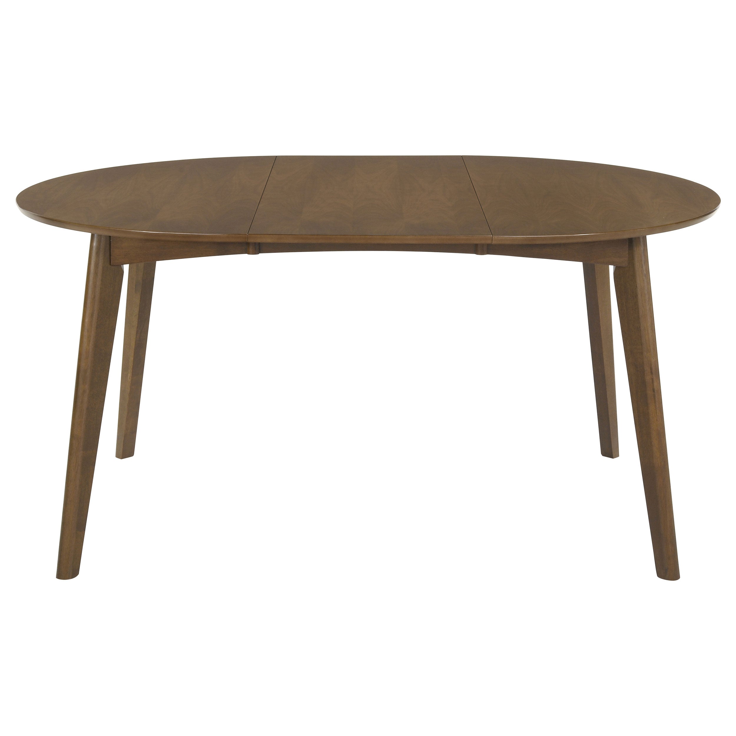 Jedda Oval 60-inch Extension Leaf Dining Table Dark Walnut-CoasterEveryday