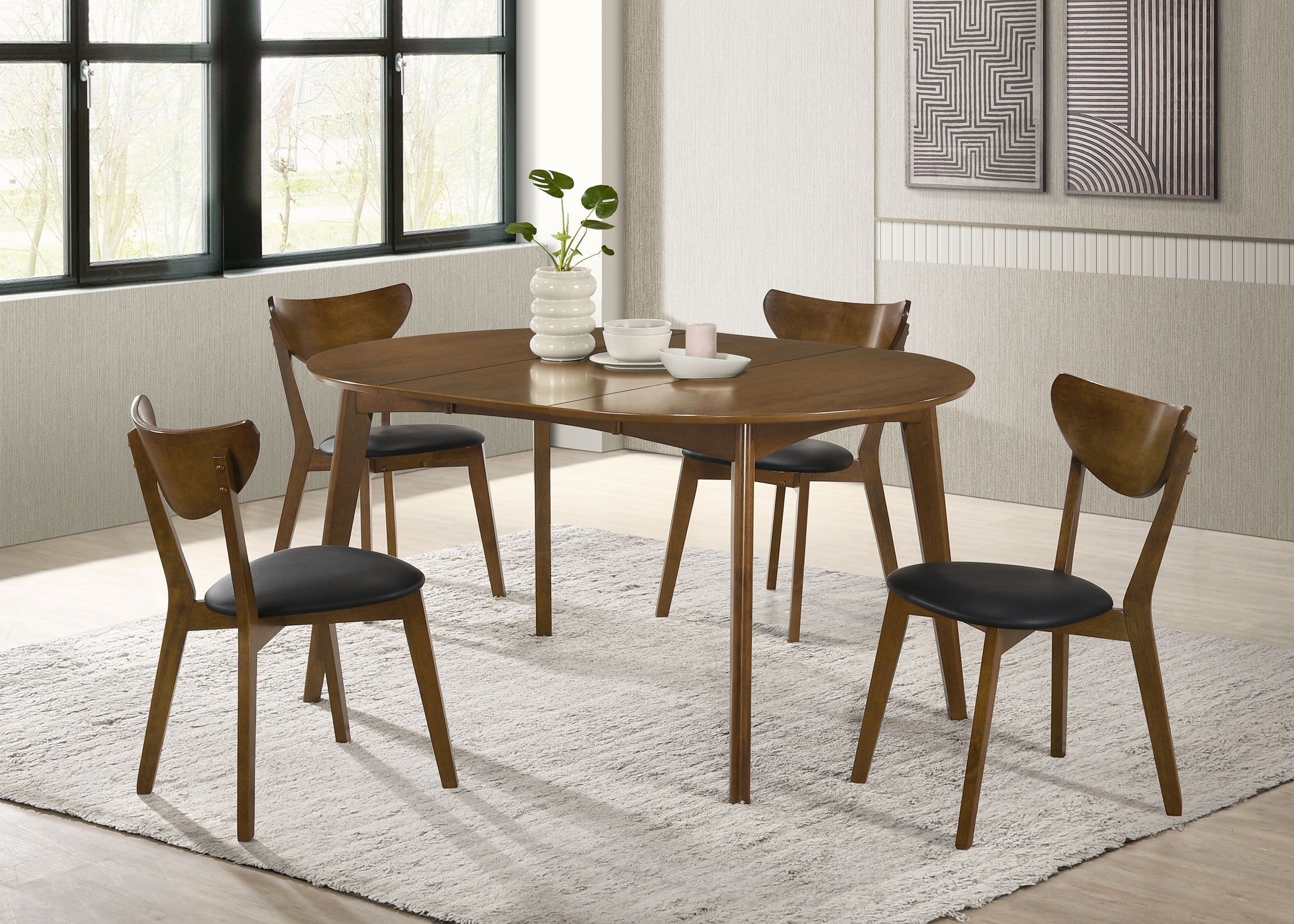 Jedda Wood Dining Side Chair Dark Walnut (Set of 2)-CoasterEveryday