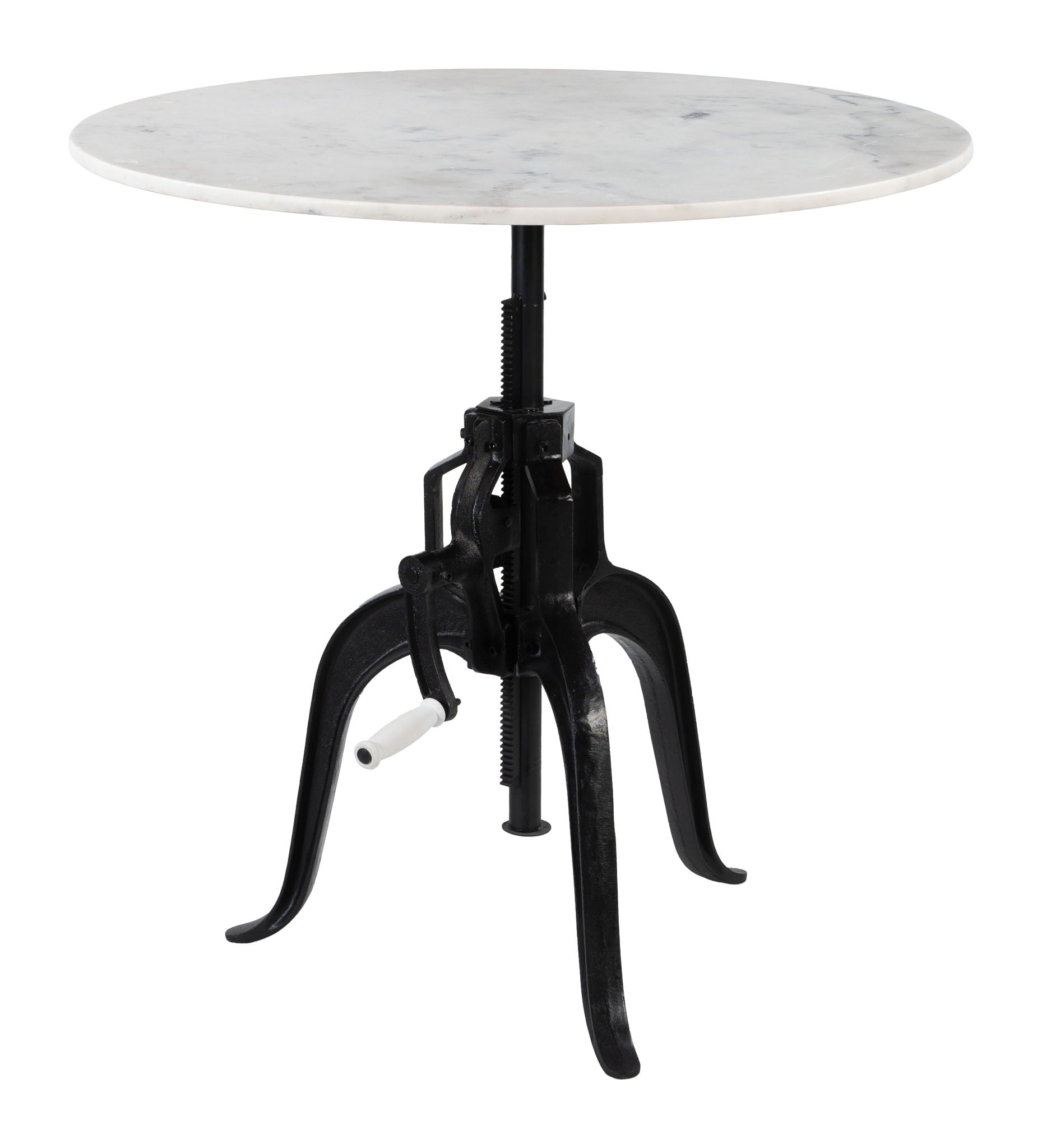 Mufid - Bistro Table - White & Black