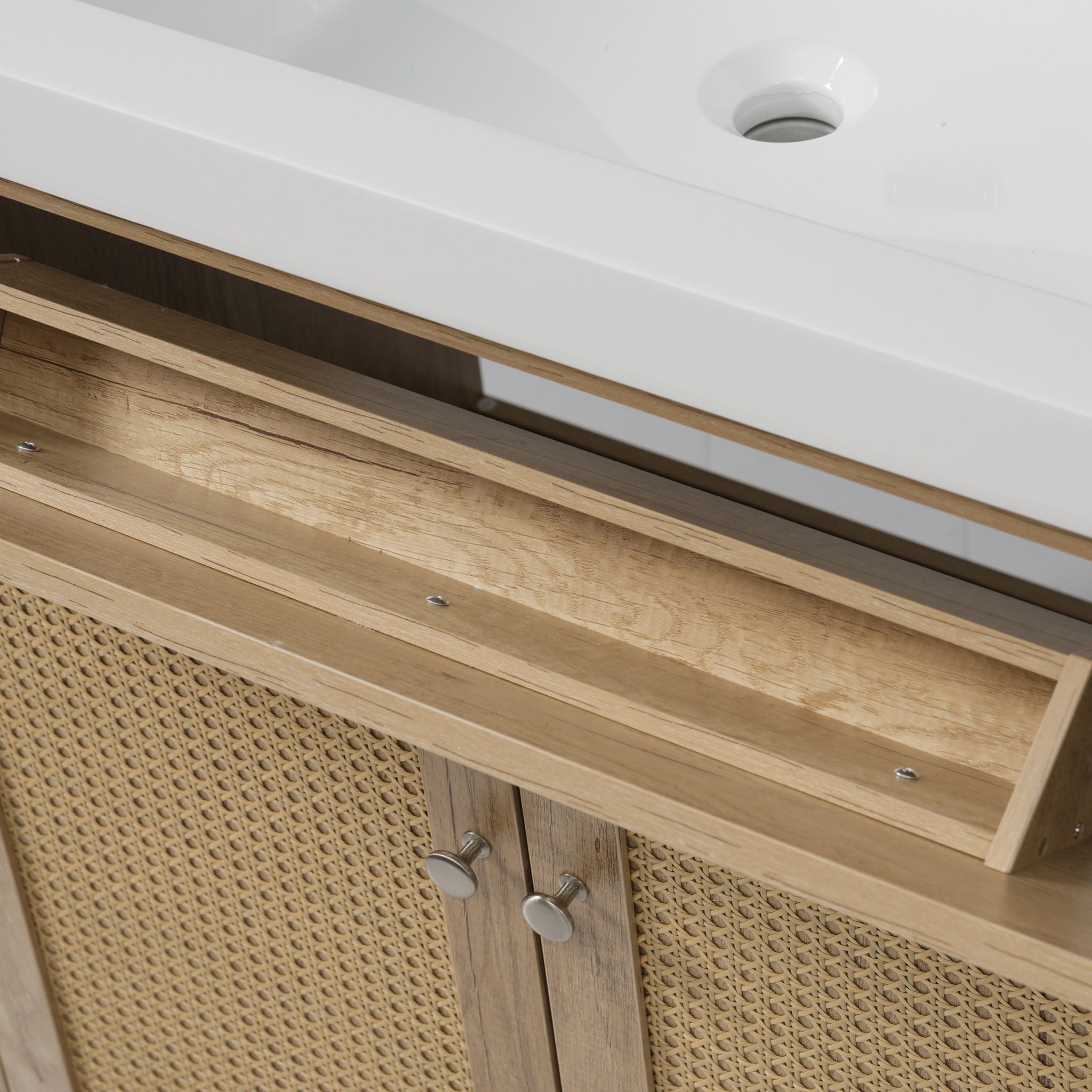 Bathroom Vanity With Double Sink, Large Storage Space