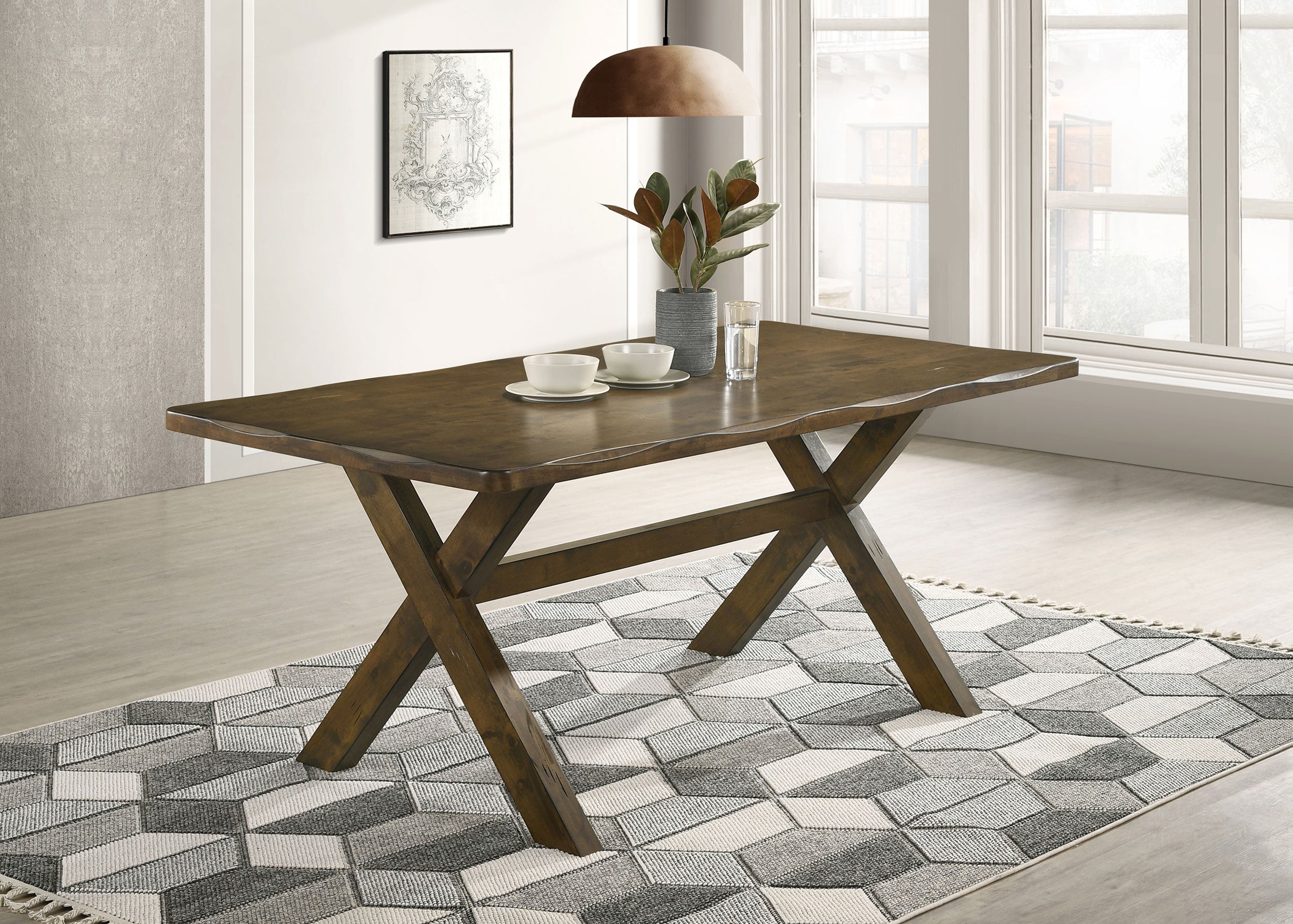 Alston Rectangular 71-inch Dining Table Knotty Nutmeg-CoasterEveryday