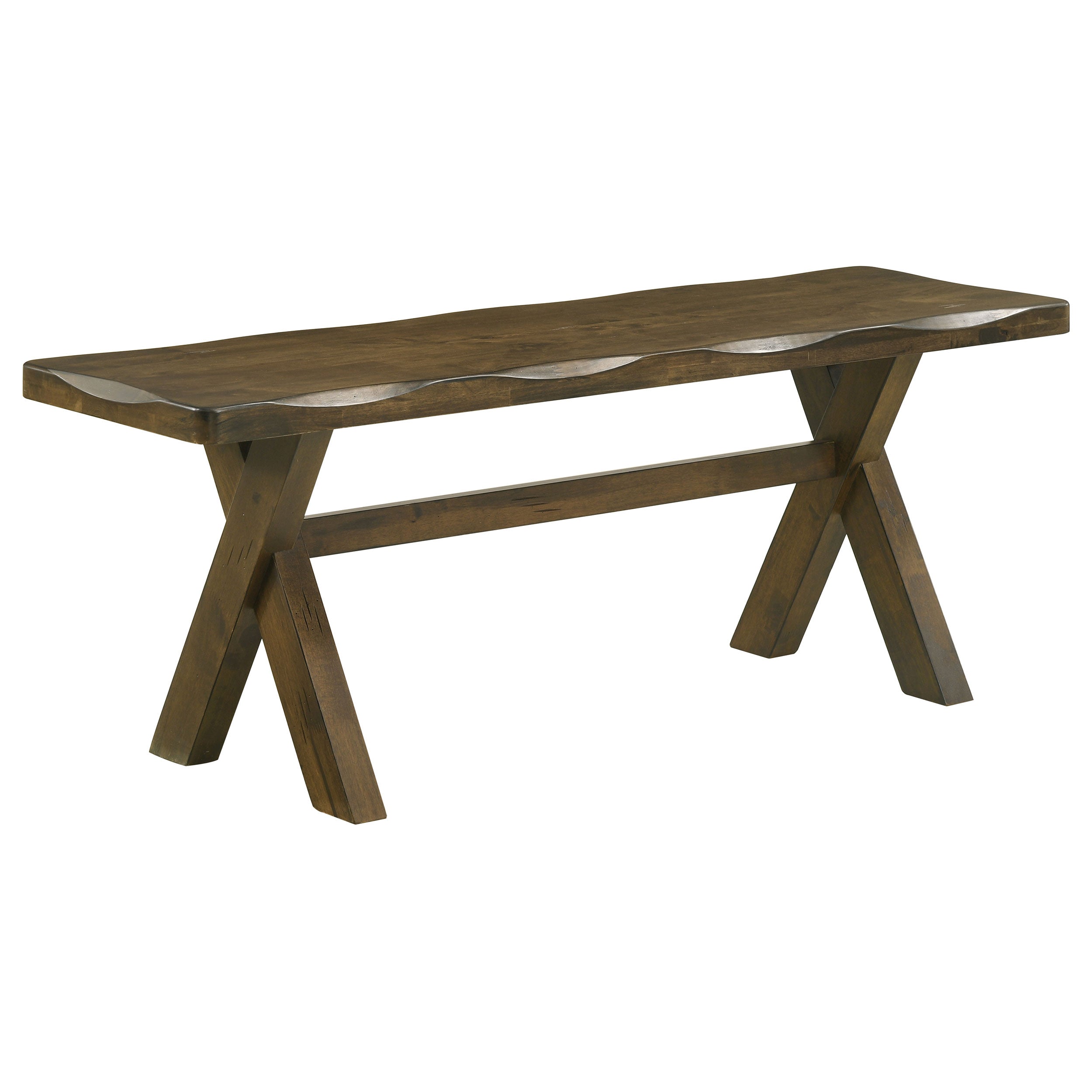 Alston 47-inch Solid Wood Dining Bench Knotty Nutmeg-CoasterEveryday