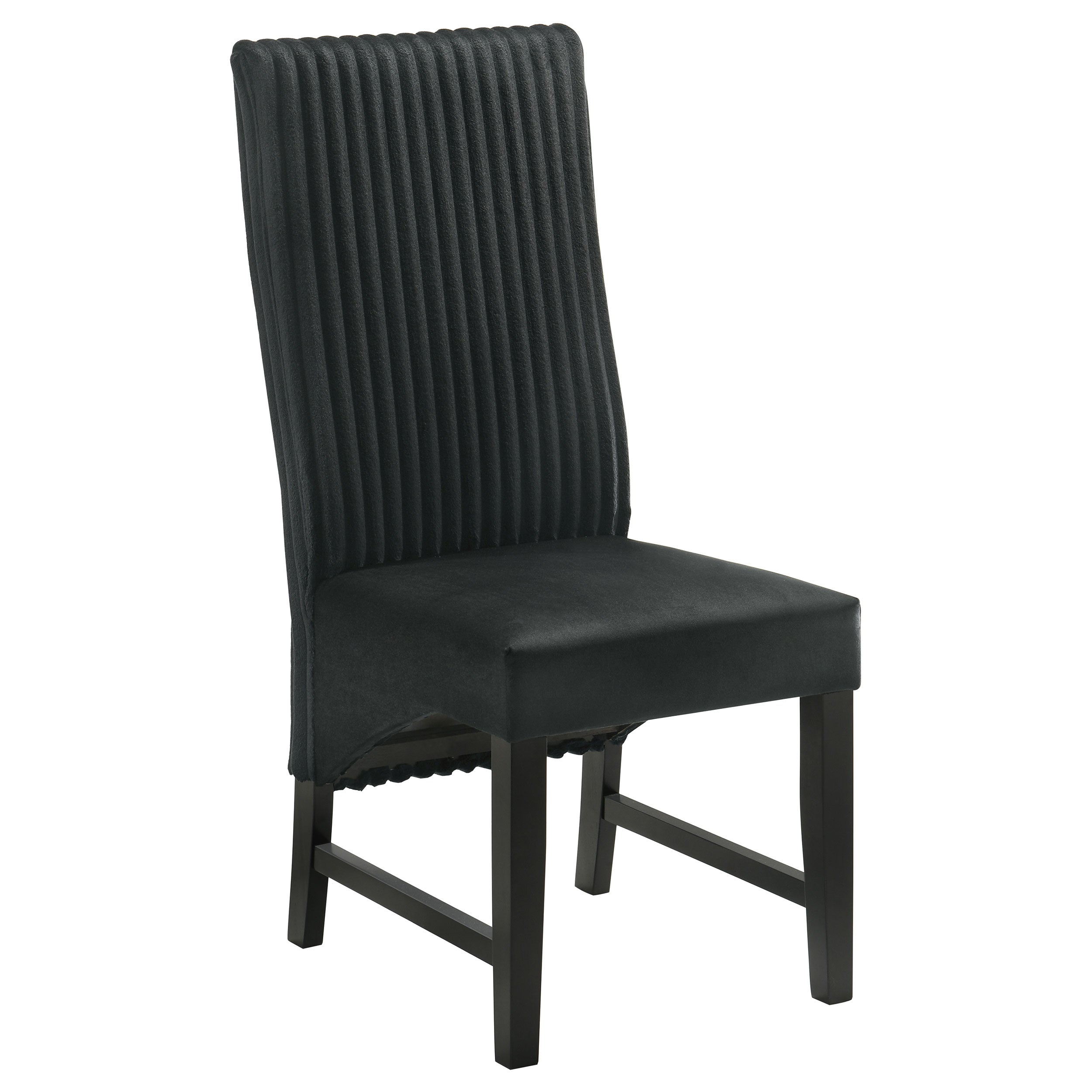 Barrand Upholstered Dining Side Chair Black (Set of 2)-