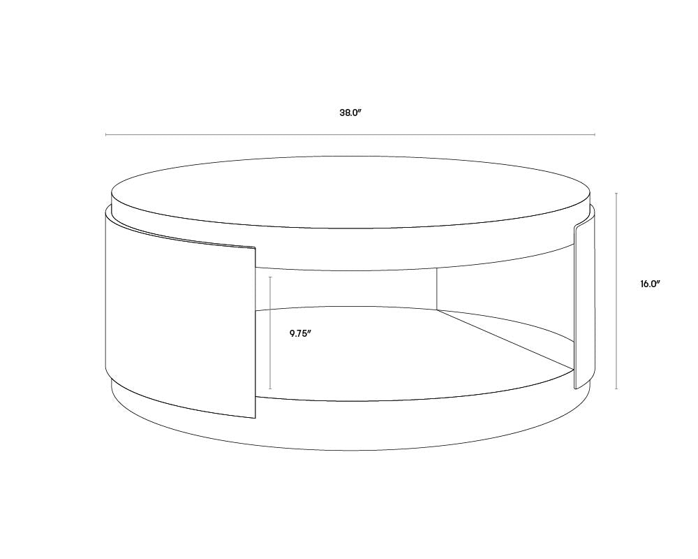 Sunpan Cavette Coffee Table