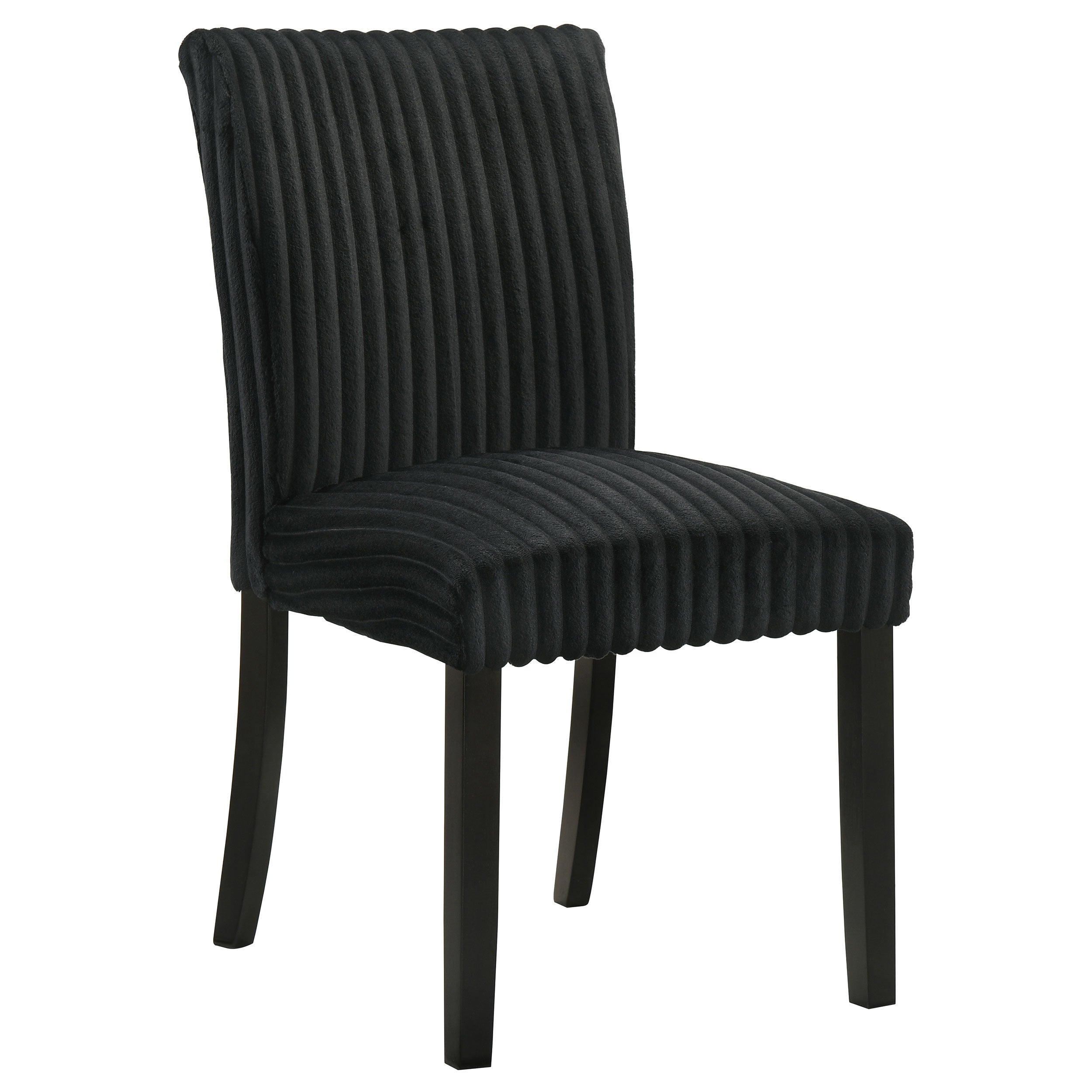 Dermott Upholstered Parson Dining Side Chair Black (Set of 2)-