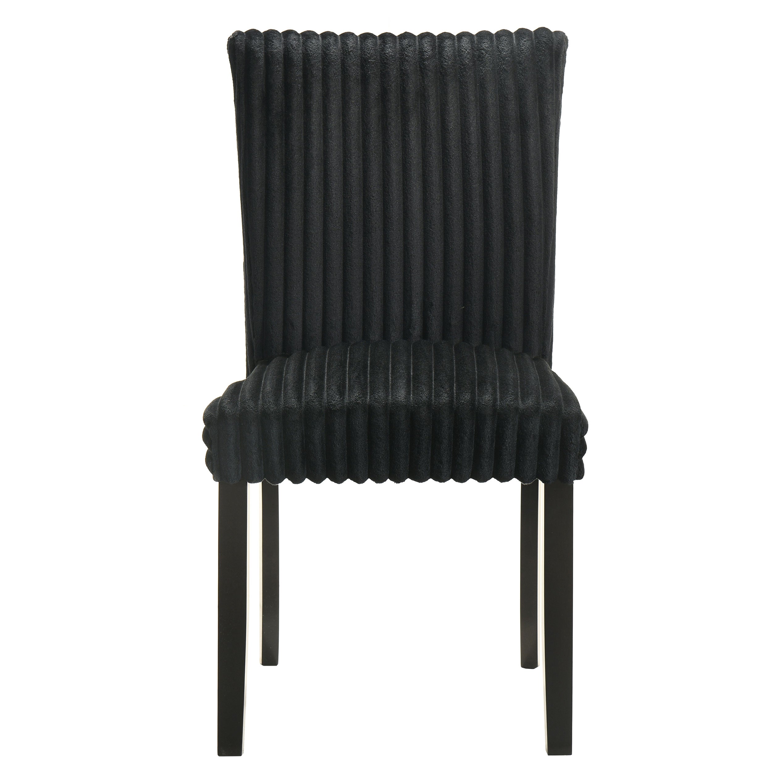 Dermott Upholstered Parson Dining Side Chair Black (Set of 2)-