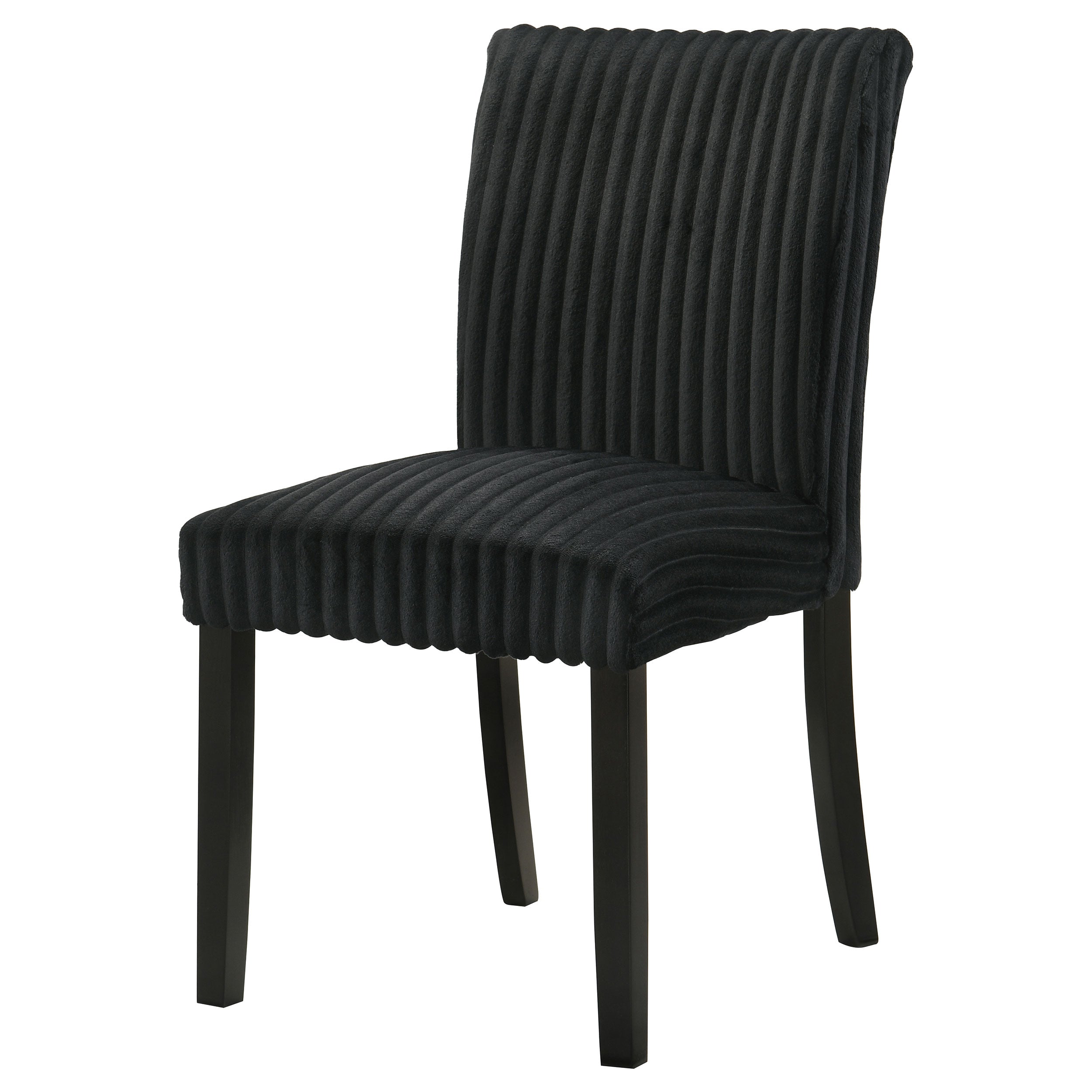 Dermott Upholstered Parson Dining Side Chair Black (Set of 2)-