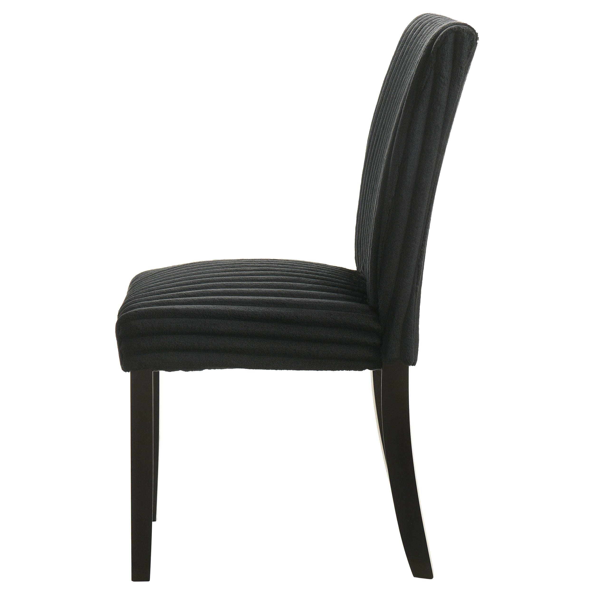 Dermott Upholstered Parson Dining Side Chair Black (Set of 2)-