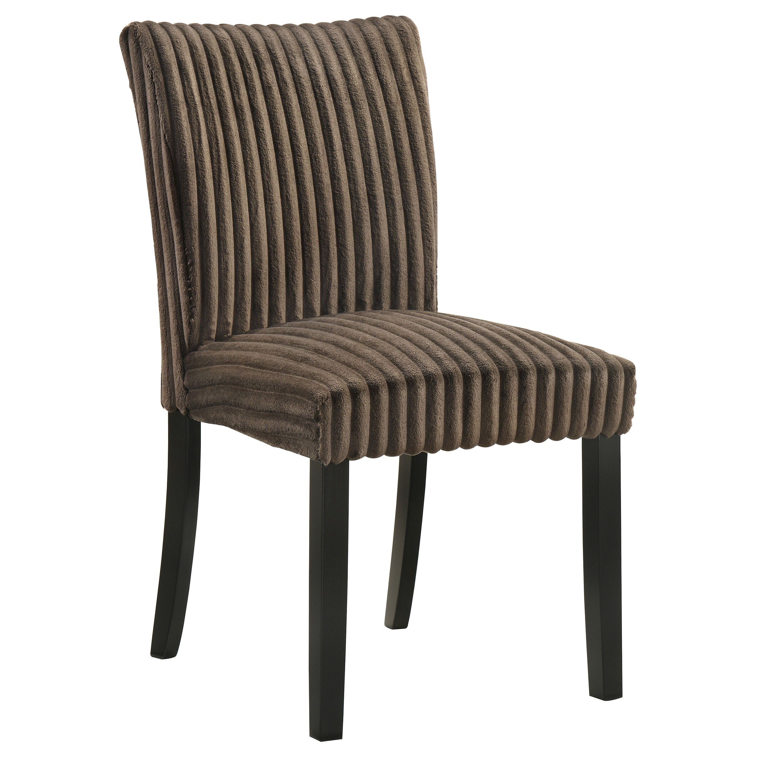Dermott Upholstered Parson Dining Side Chair Chocolate (Set of 2)-
