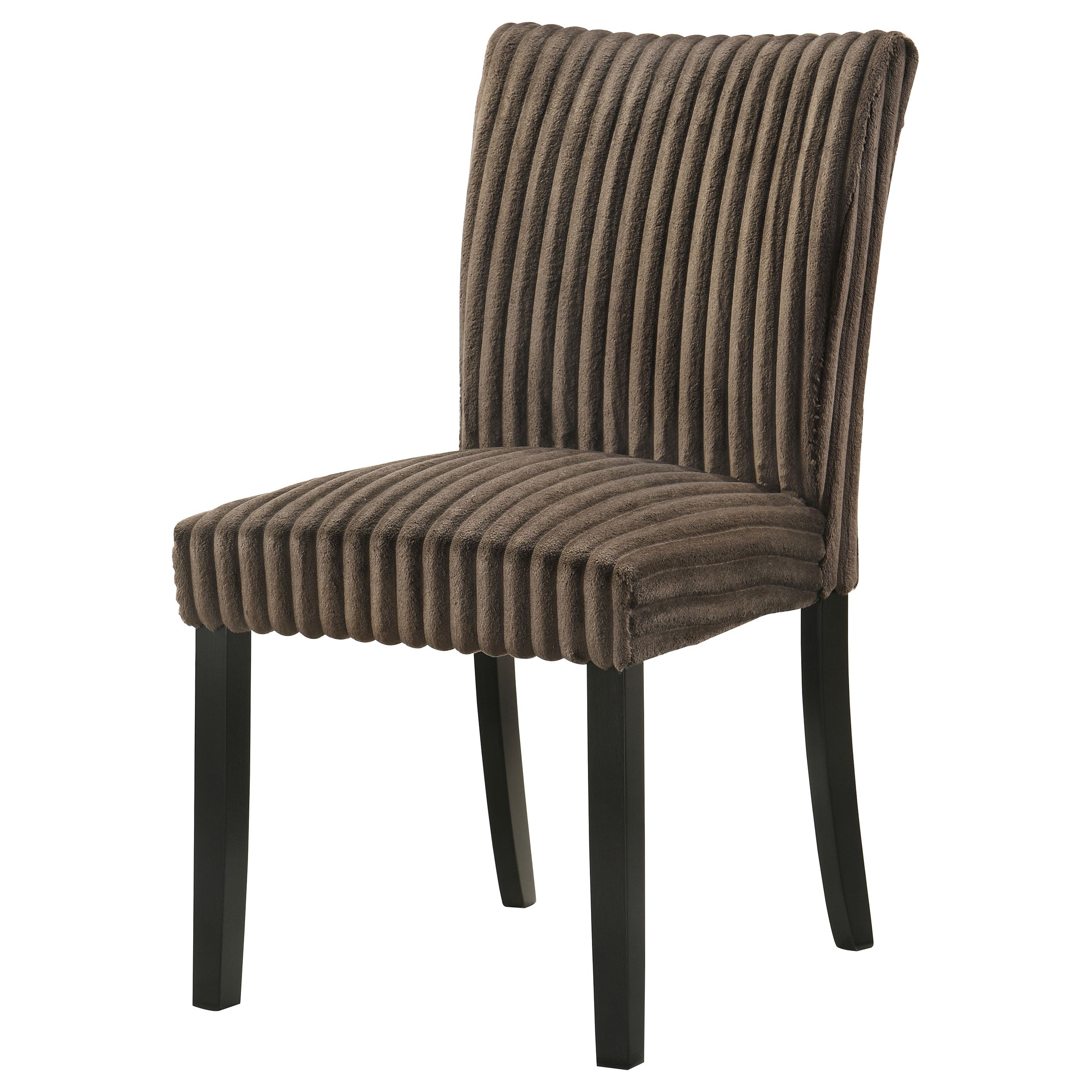 Dermott Upholstered Parson Dining Side Chair Chocolate (Set of 2)-