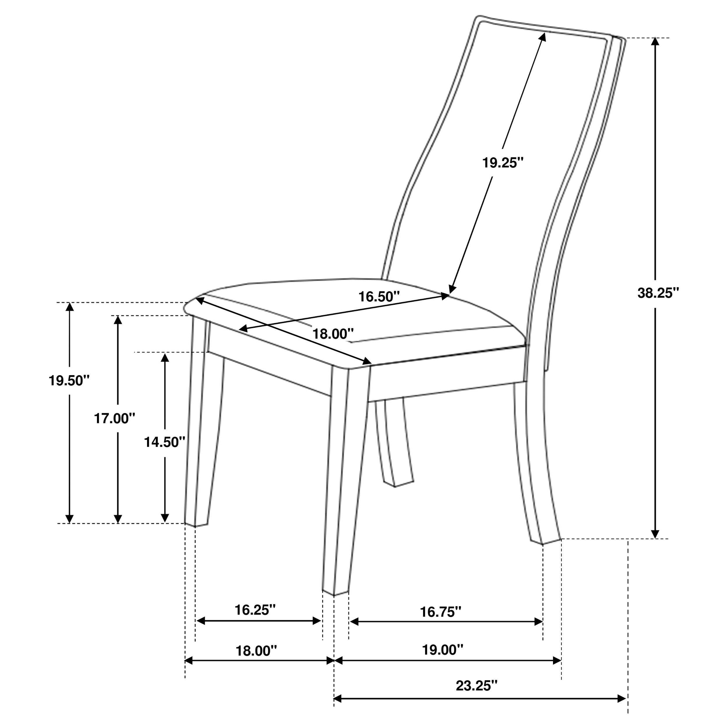 Spring Creek Upholstered Dining Chair Chocolate (Set of 2)-CoasterEssence