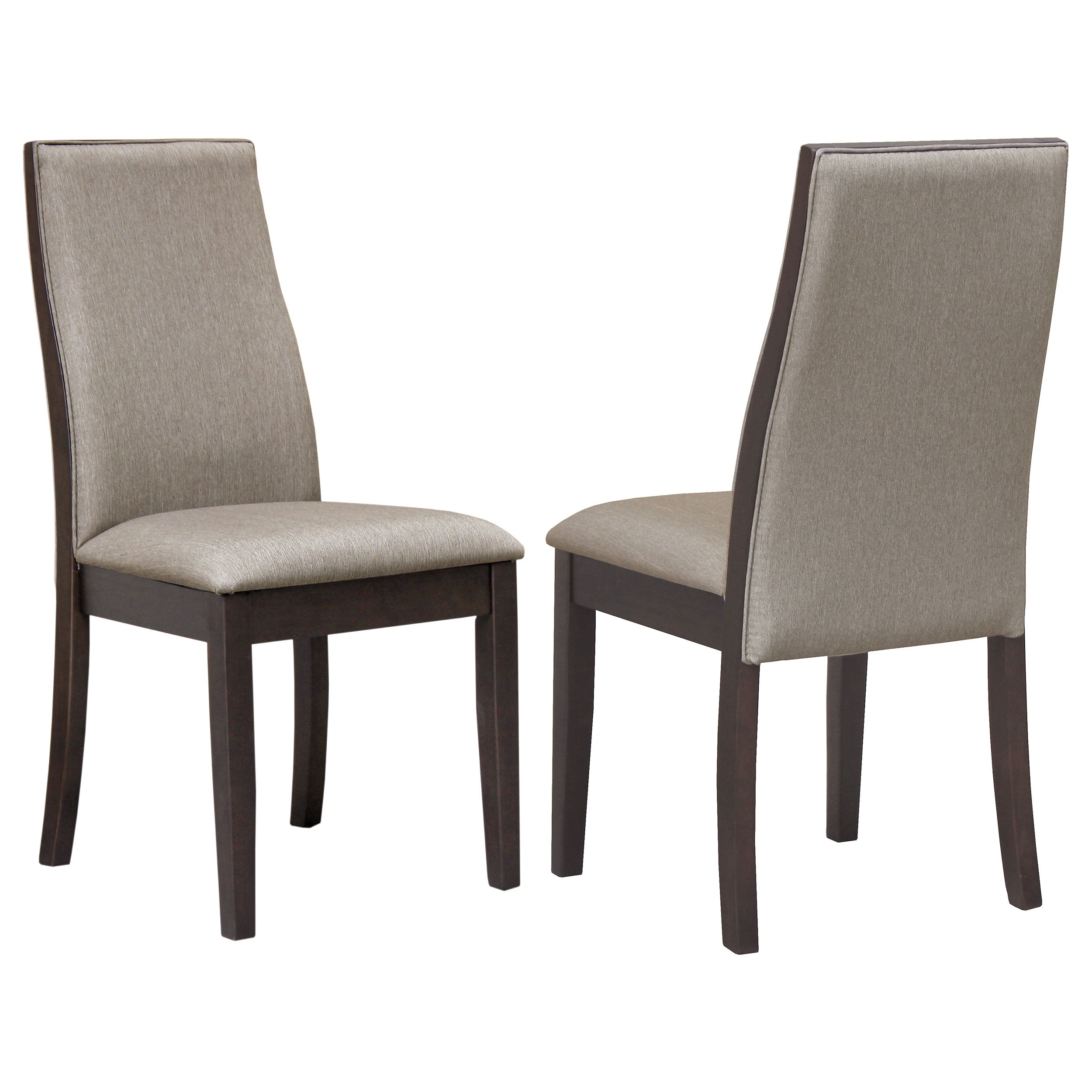 Spring Creek Upholstered Dining Chair Taupe (Set of 2)-CoasterEssence