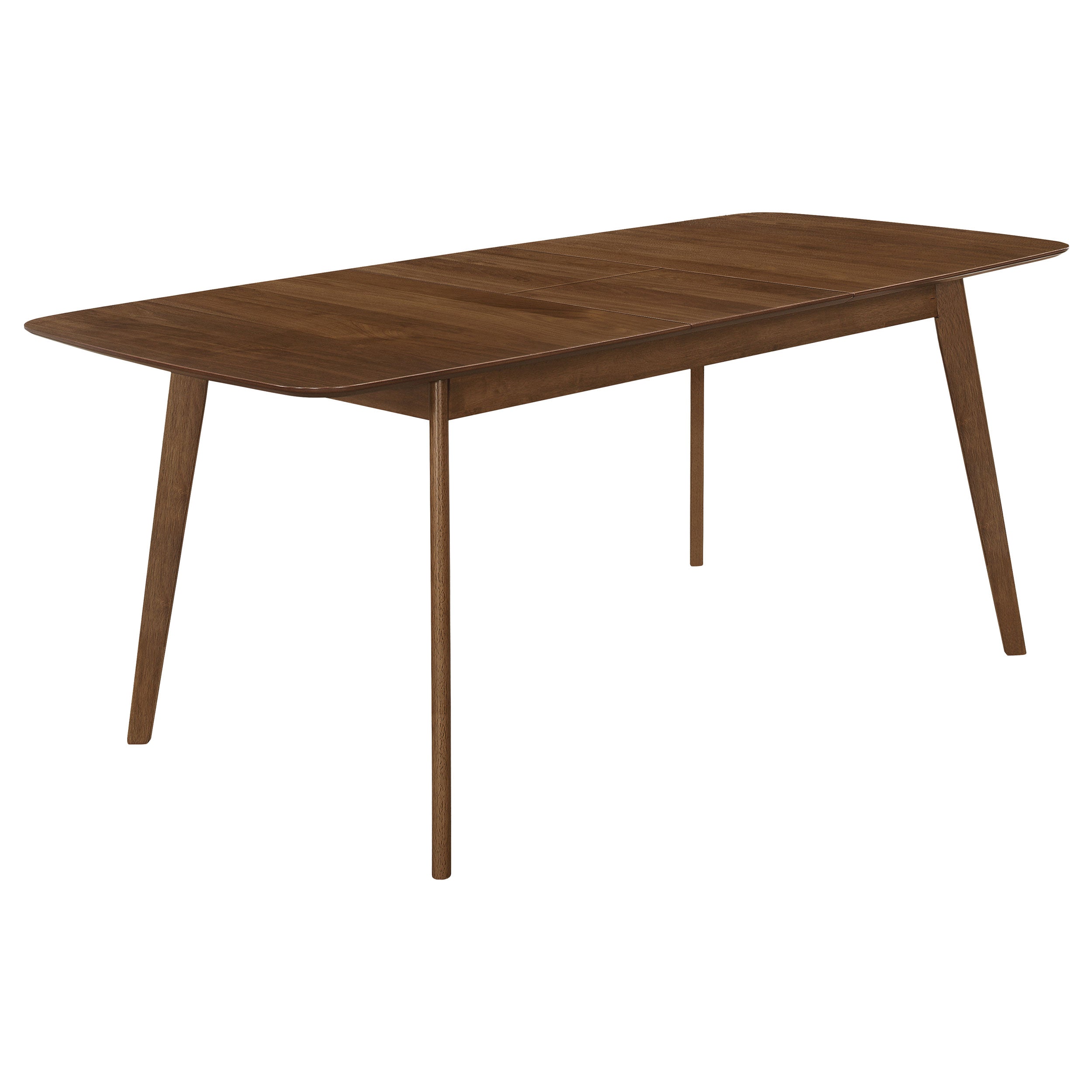 Redbridge 75-inch Extension Leaf Dining Table Natural Walnut-CoasterEveryday