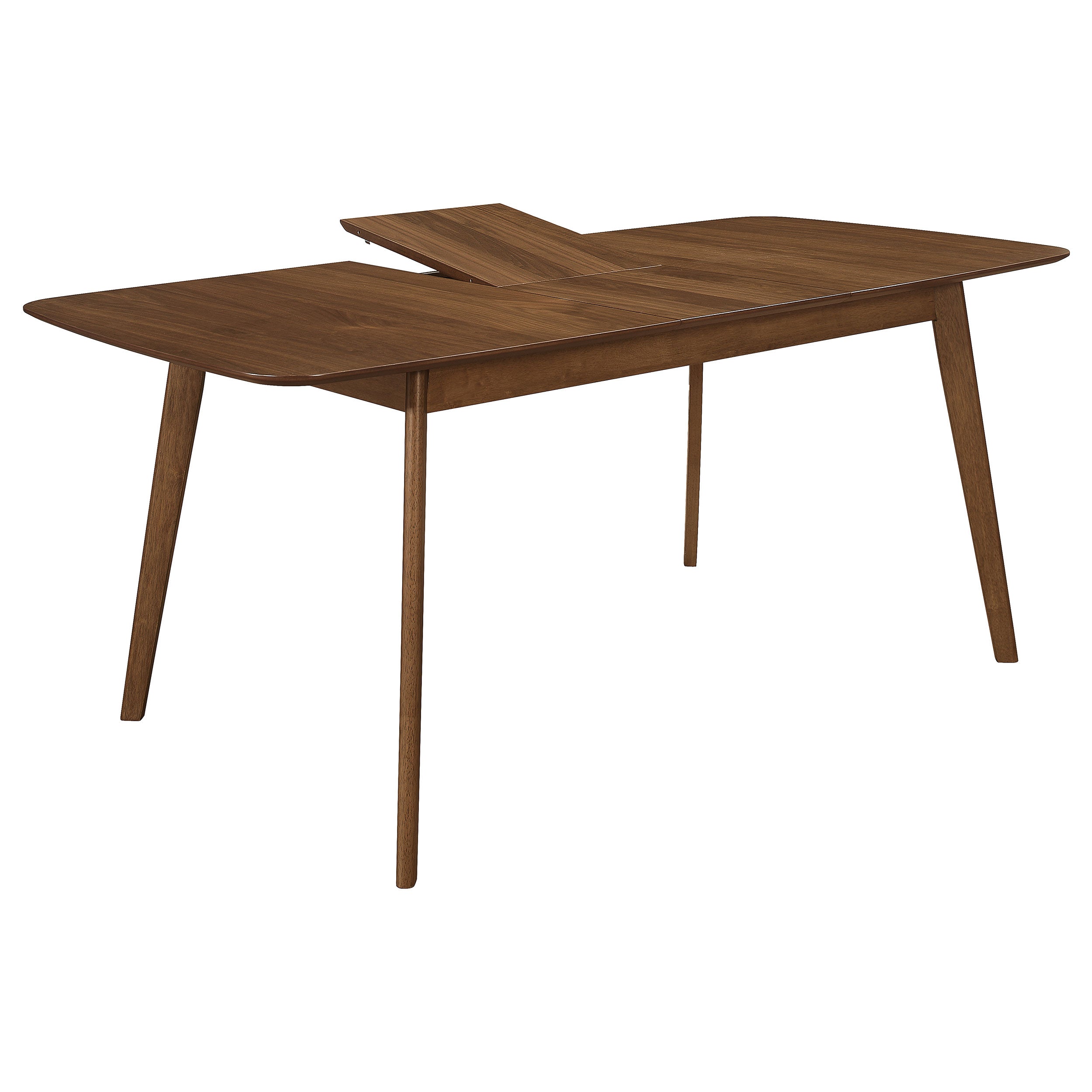 Redbridge 75-inch Extension Leaf Dining Table Natural Walnut-CoasterEveryday
