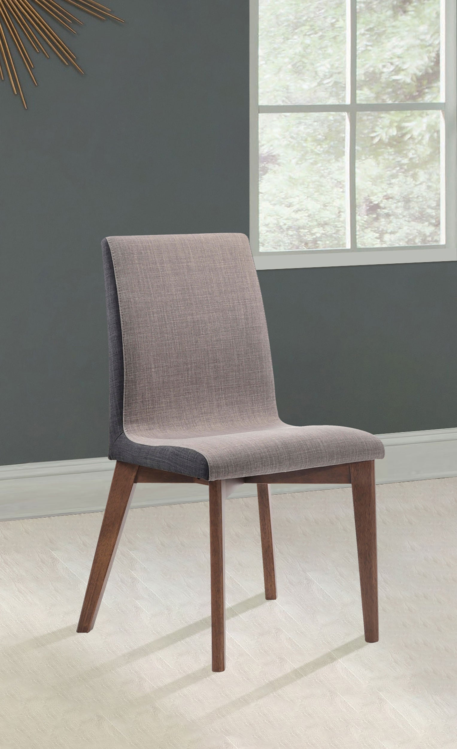 Redbridge Upholstered Dining Side Chair Walnut (Set of 2)-CoasterEveryday