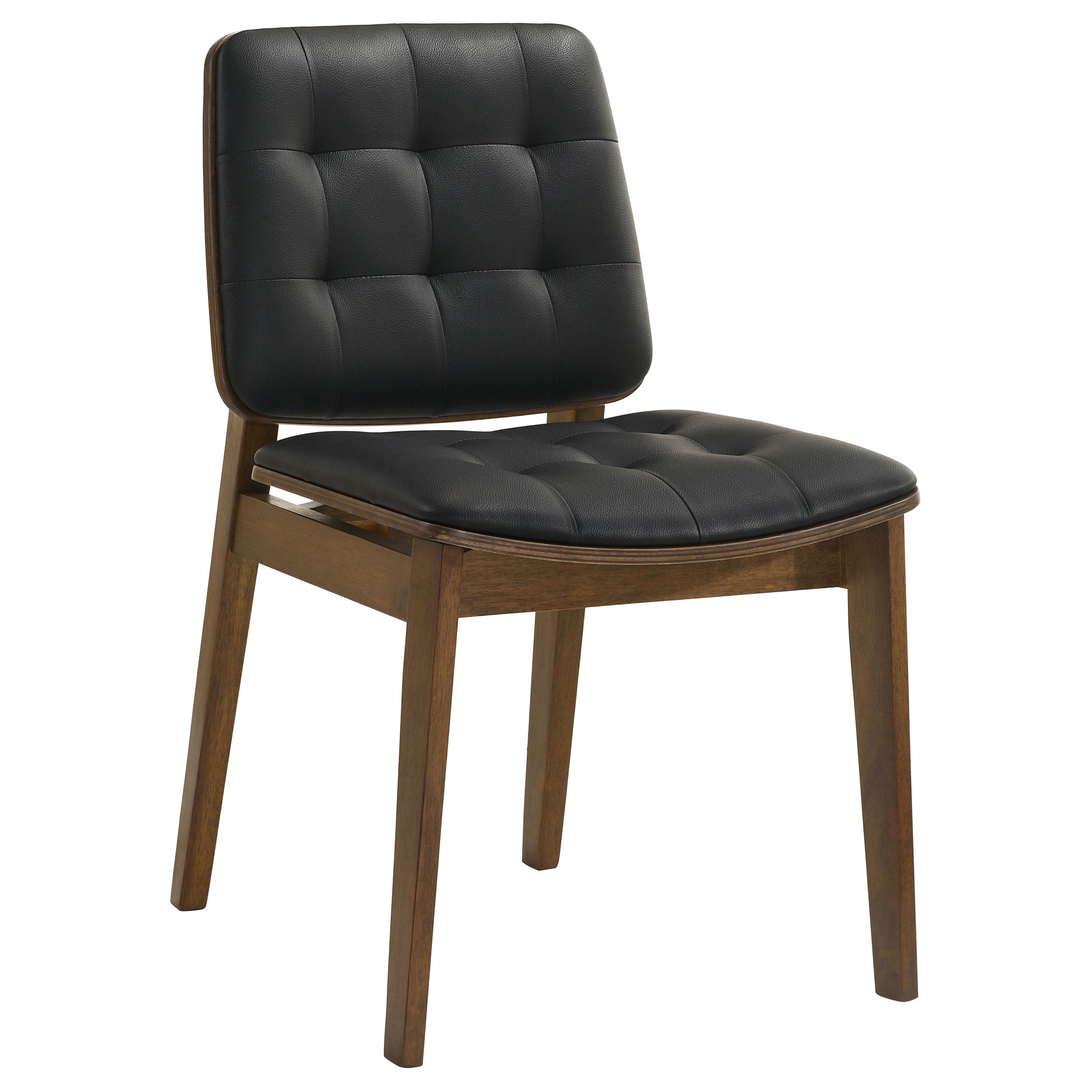 Redbridge Upholstered Dining Side Chair Walnut (Set of 2)-CoasterEssence