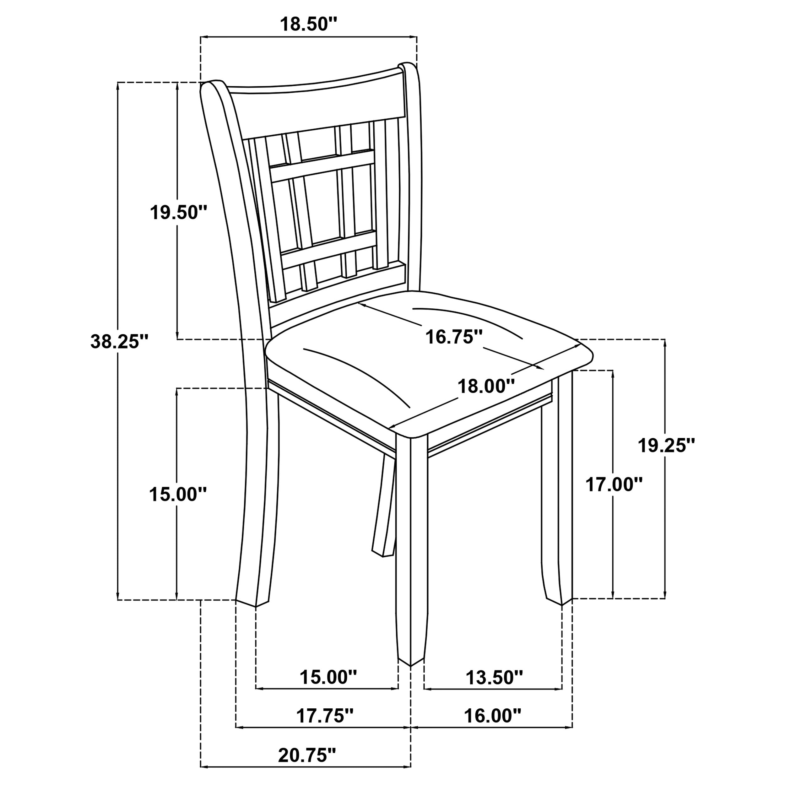 Lavon Wood Dining Side Chair Linen and Light Oak (Set of 2)-