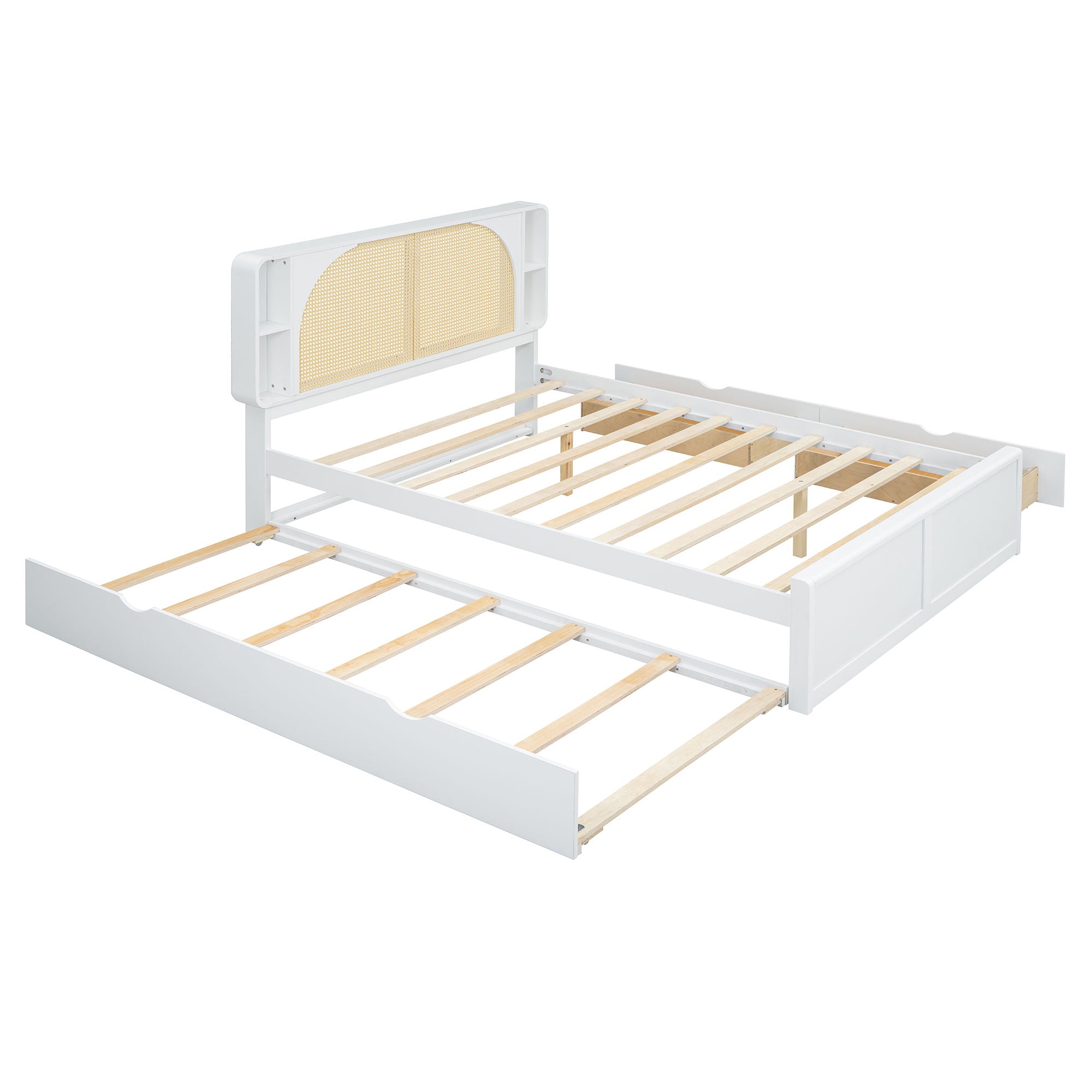 Headboard Bed With 2 Drawers And Trundle